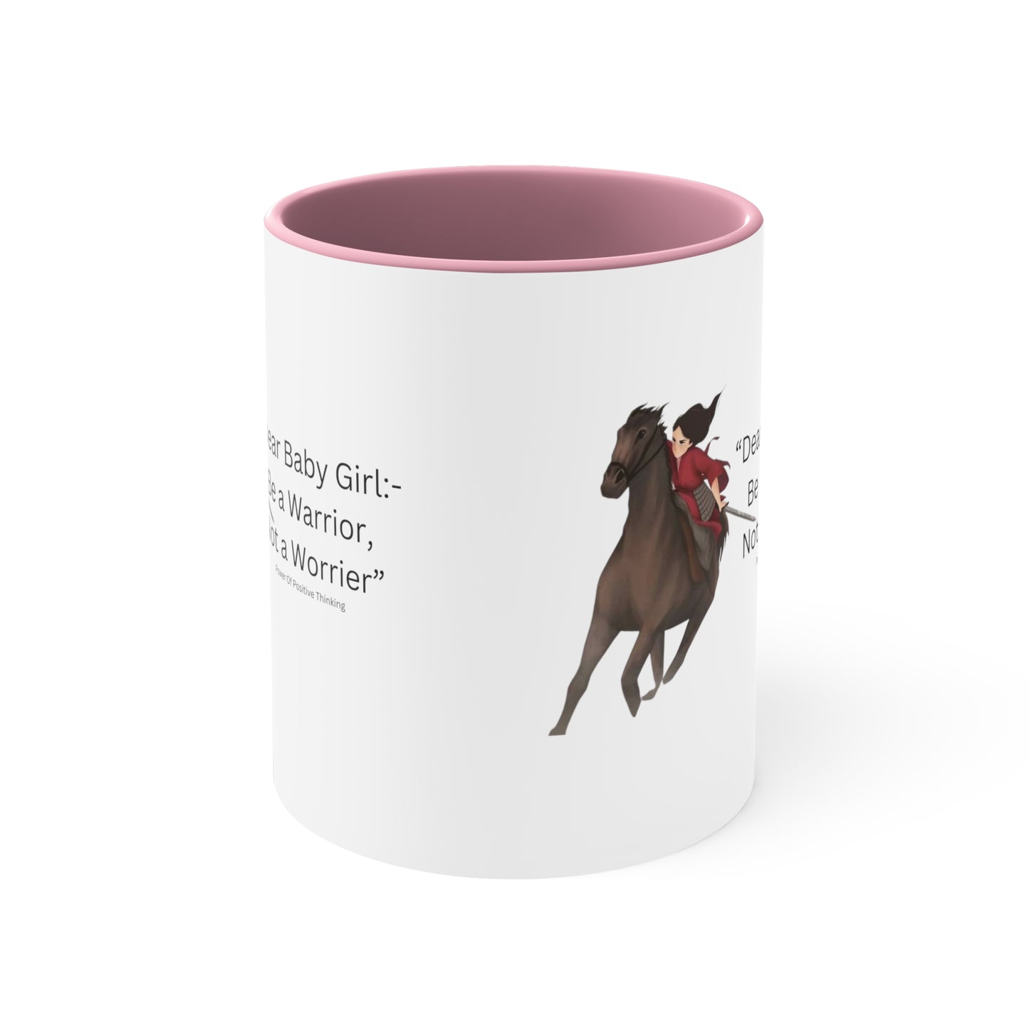 An Angel Feathers Original - Be a Warrior - Accent Coffee Mug, 11oz