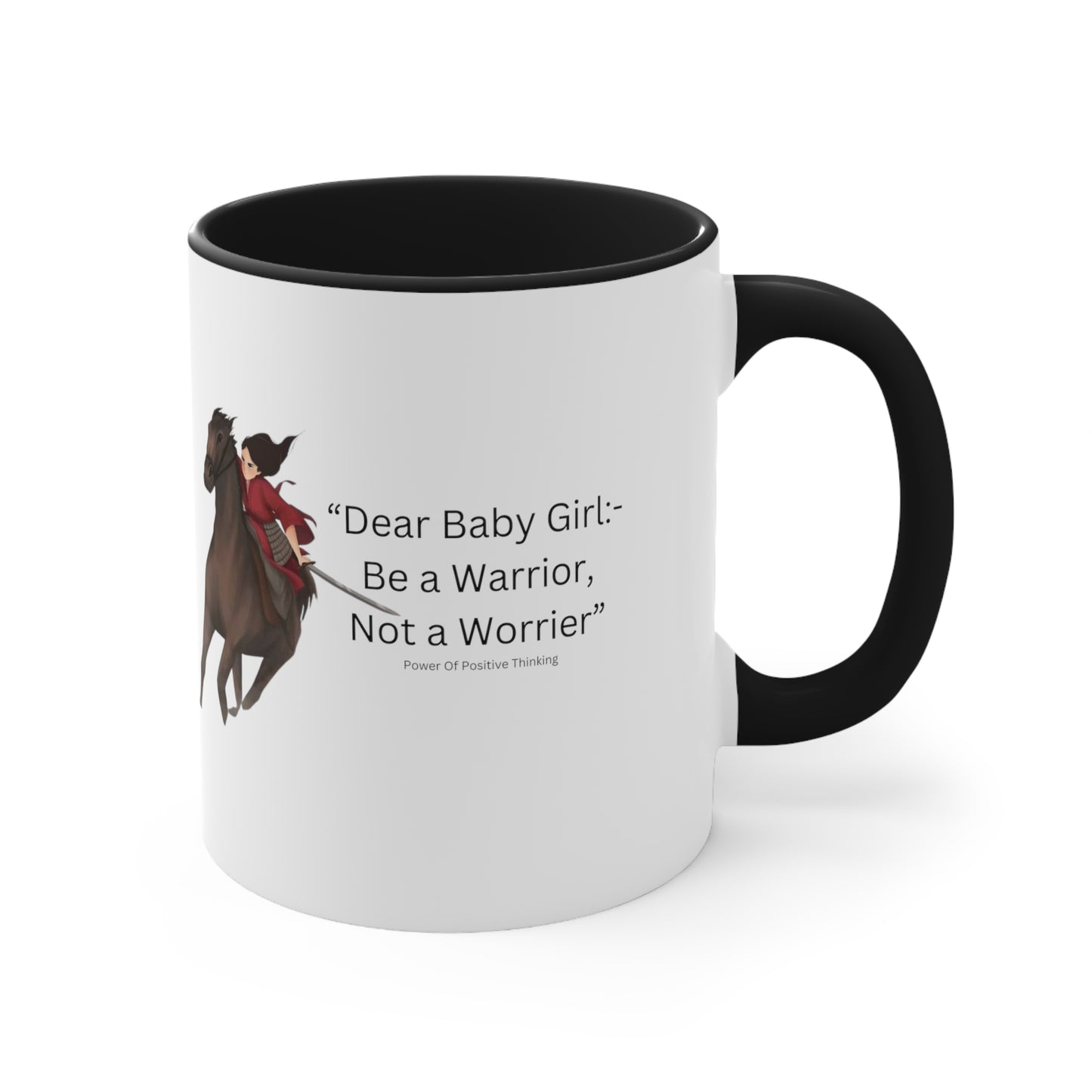 An Angel Feathers Original - Be a Warrior - Accent Coffee Mug, 11oz