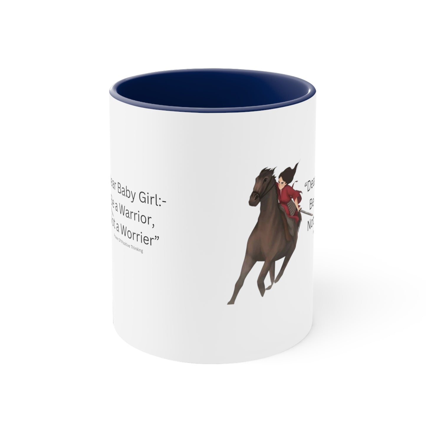 An Angel Feathers Original - Be a Warrior - Accent Coffee Mug, 11oz