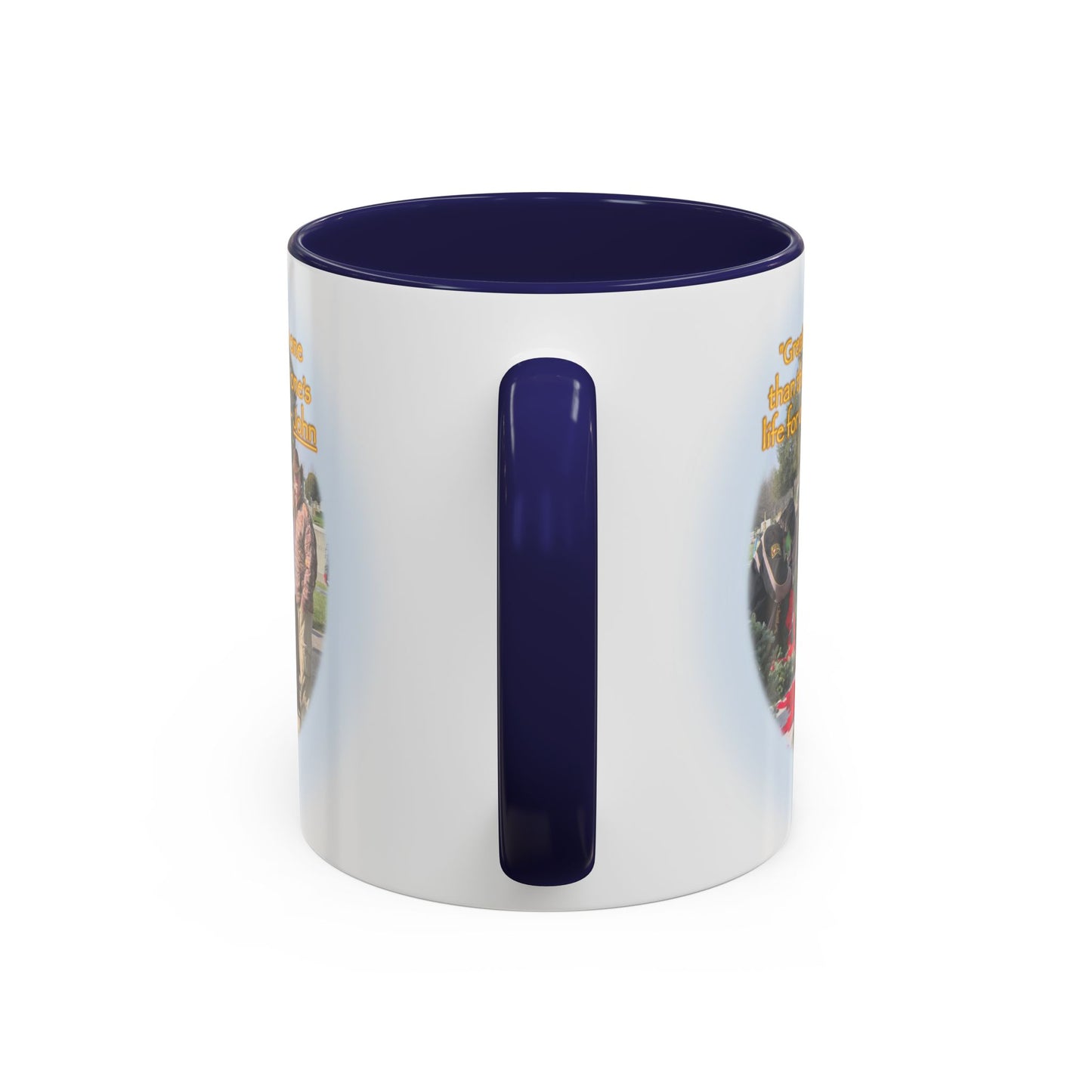 A Angel Feather Original "Hero's - Greater Love" Accent Coffee Mug, 11oz