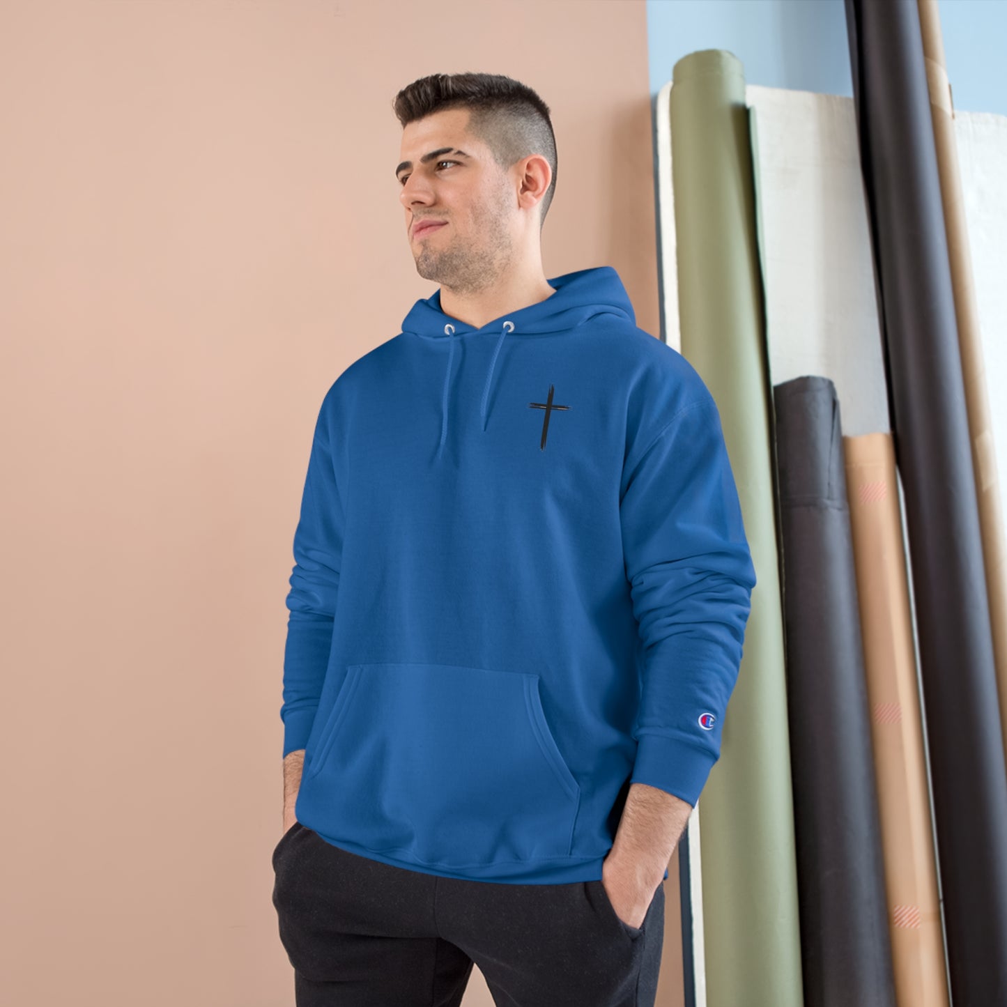 Our Southern Sass Collection - "Cross" - Champion Hoodie