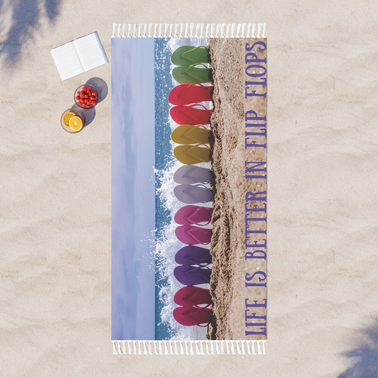 Our Southern Sass Collection - "Flip Flops" - Boho Beach Cloth
