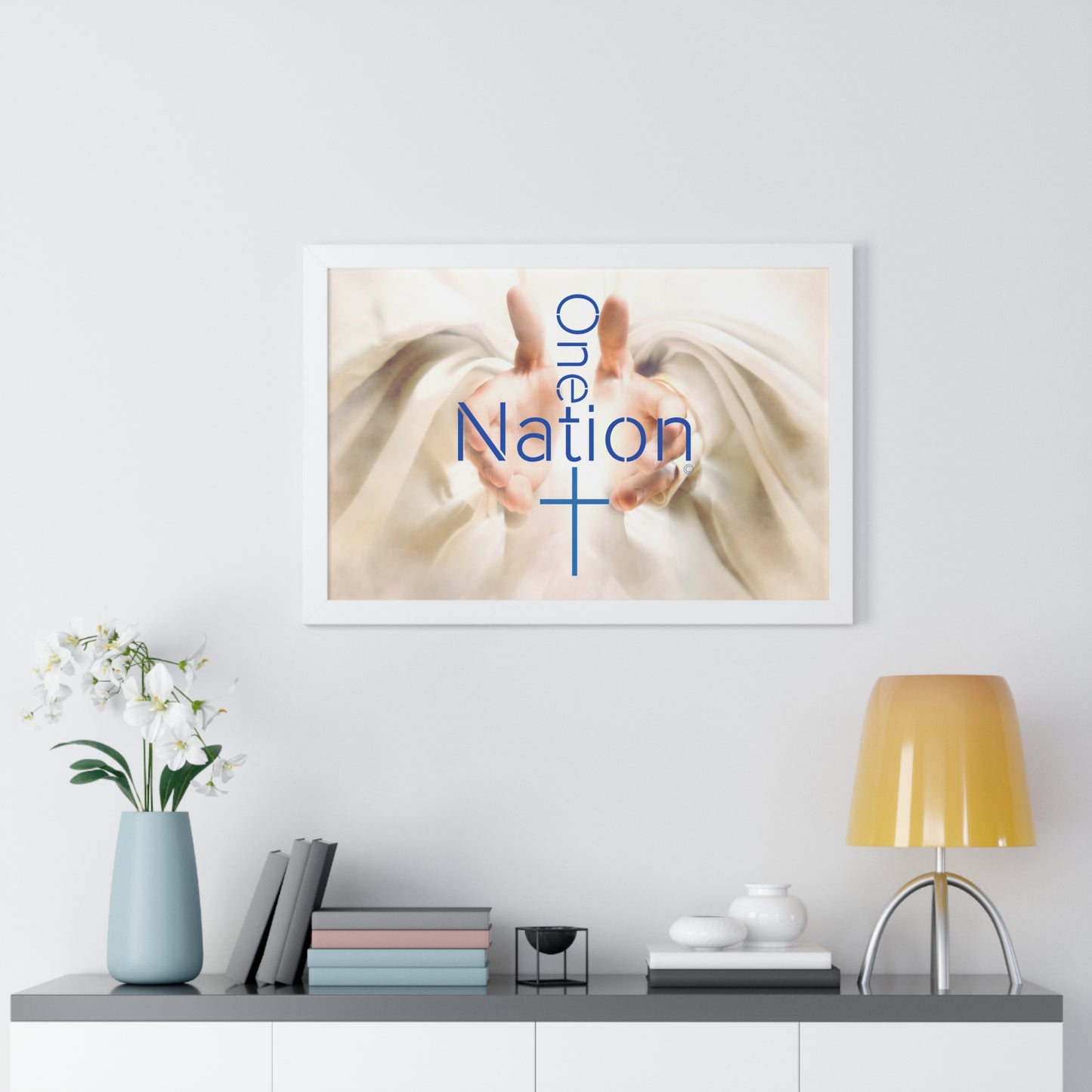 Our One Nation Collection - One Nation Under GOD - Framed Horizontal Poster