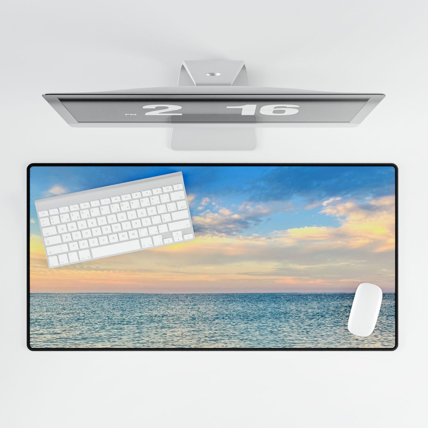 Beach Desk Mat — Florida Panhandle Photography; Serene Coastal Office Mousepad