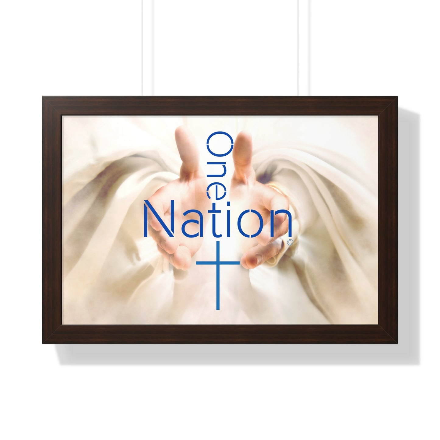 Our One Nation Collection - One Nation Under GOD - Framed Horizontal Poster