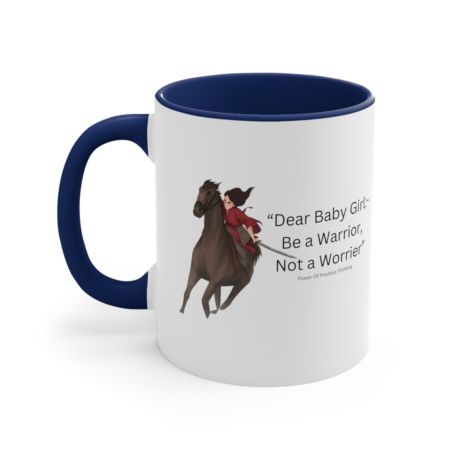 An Angel Feathers Original - Be a Warrior - Accent Coffee Mug, 11oz
