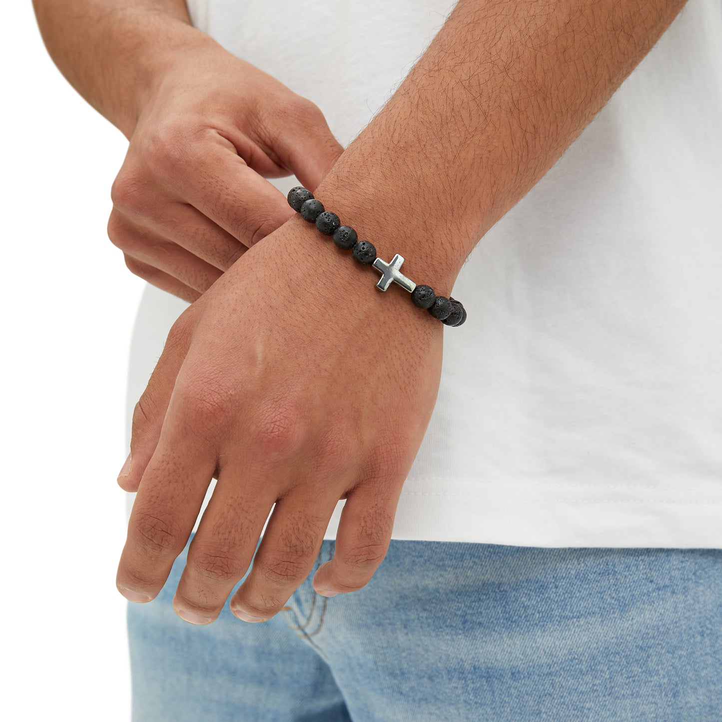 Our Heroes Collection - One Nation Under God - Cross Bead Bracelet