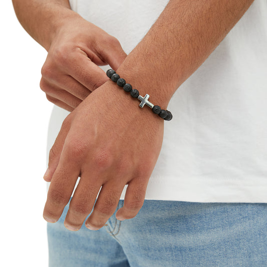 Our Heroes Collection - One Nation Under God - Cross Bead Bracelet