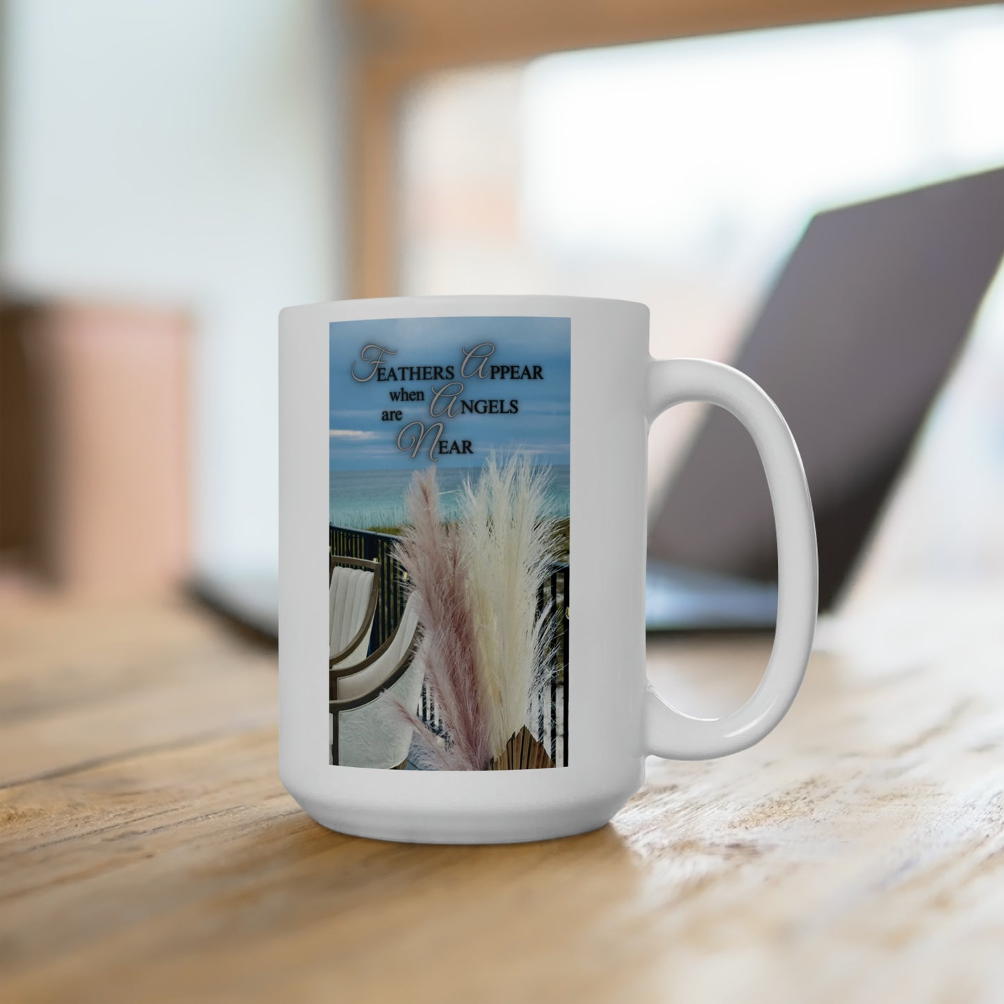 A Souther Sass Original design - "Angels Appear" - Ceramic Coffee Mug 15oz