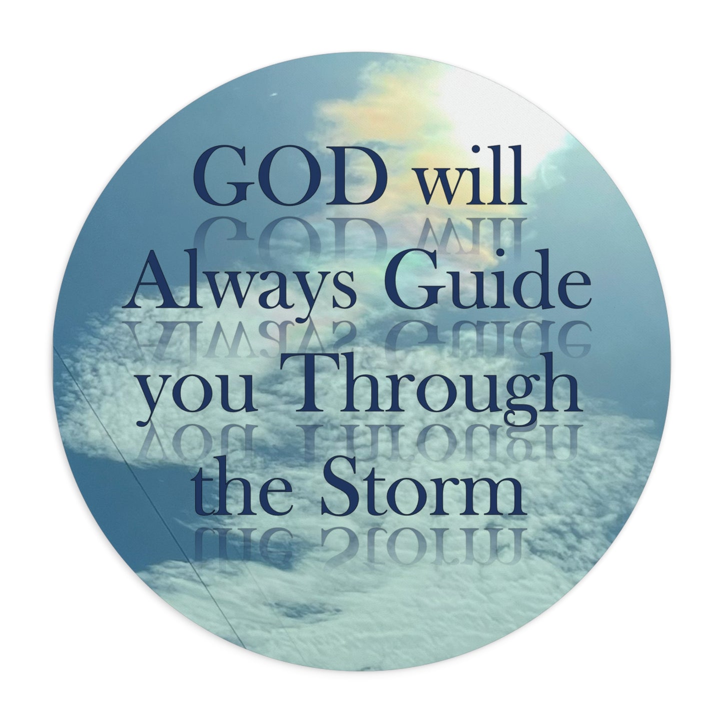 AN original artist production by Artist COG - "God thru the Storm" Mouse Pad