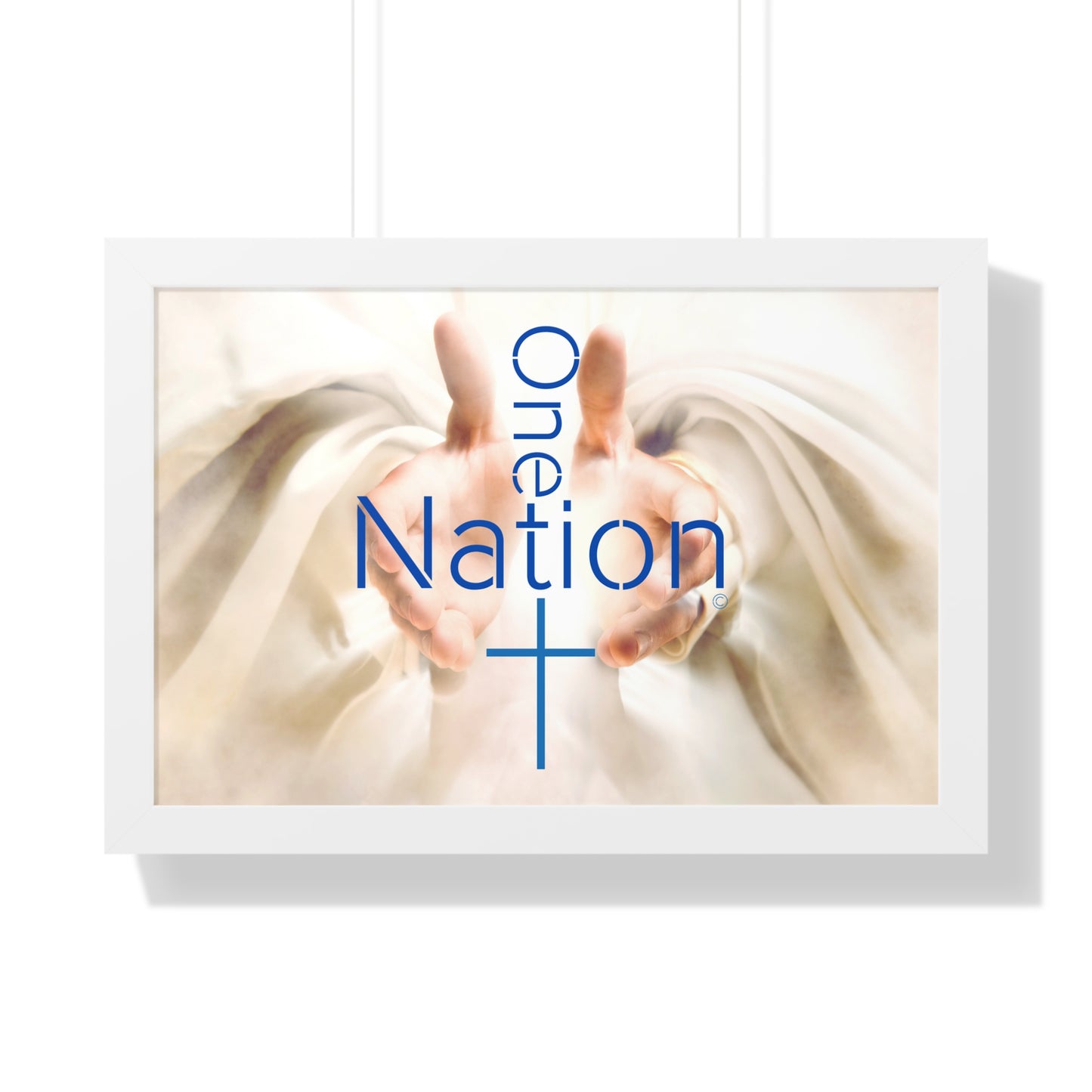 Our One Nation Collection - One Nation Under GOD - Framed Horizontal Poster