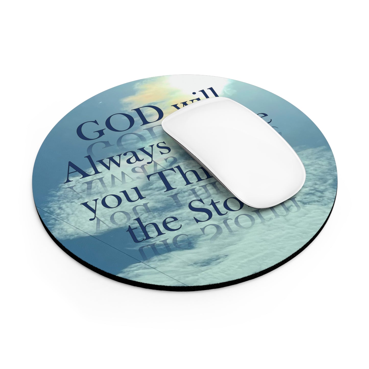 AN original artist production by Artist COG - "God thru the Storm" Mouse Pad