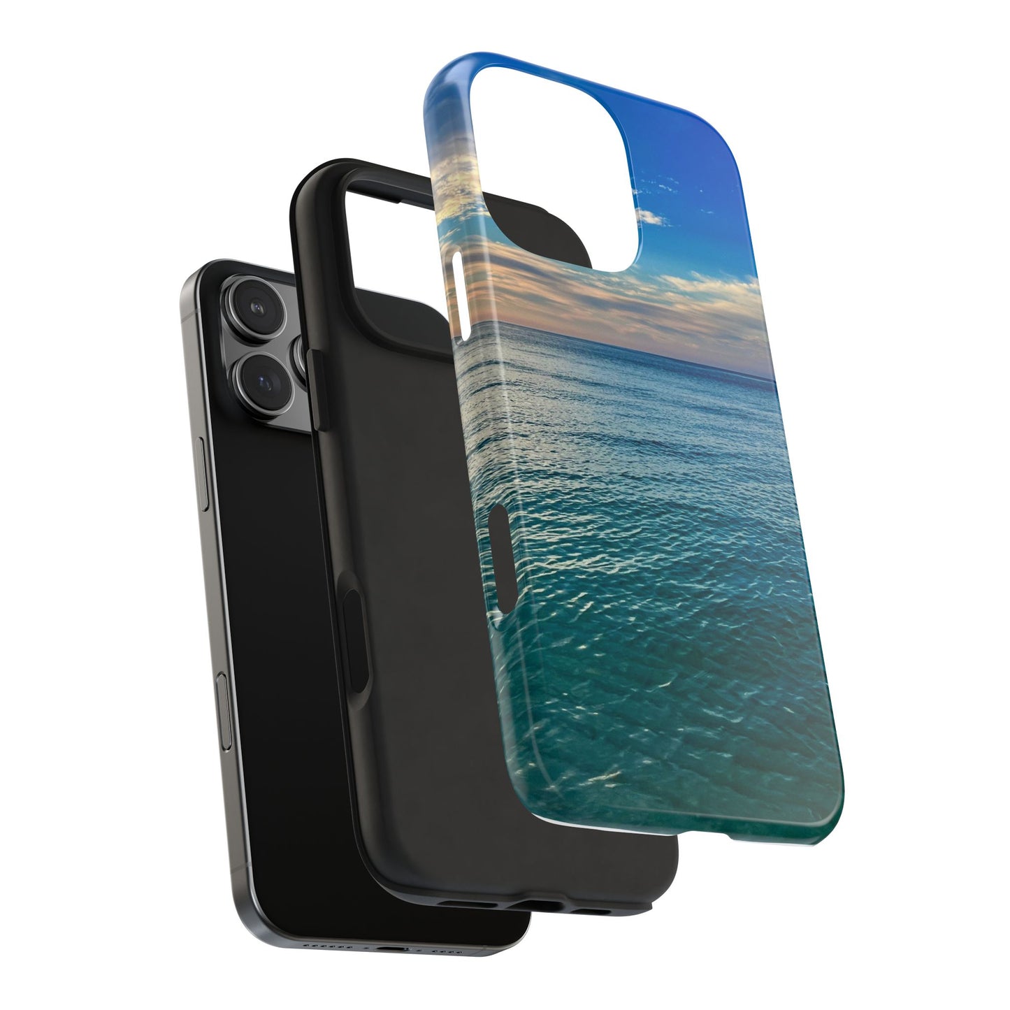 Coastal Waves Tough Phone Case — Beach Pier Sea Shore Protective Cover