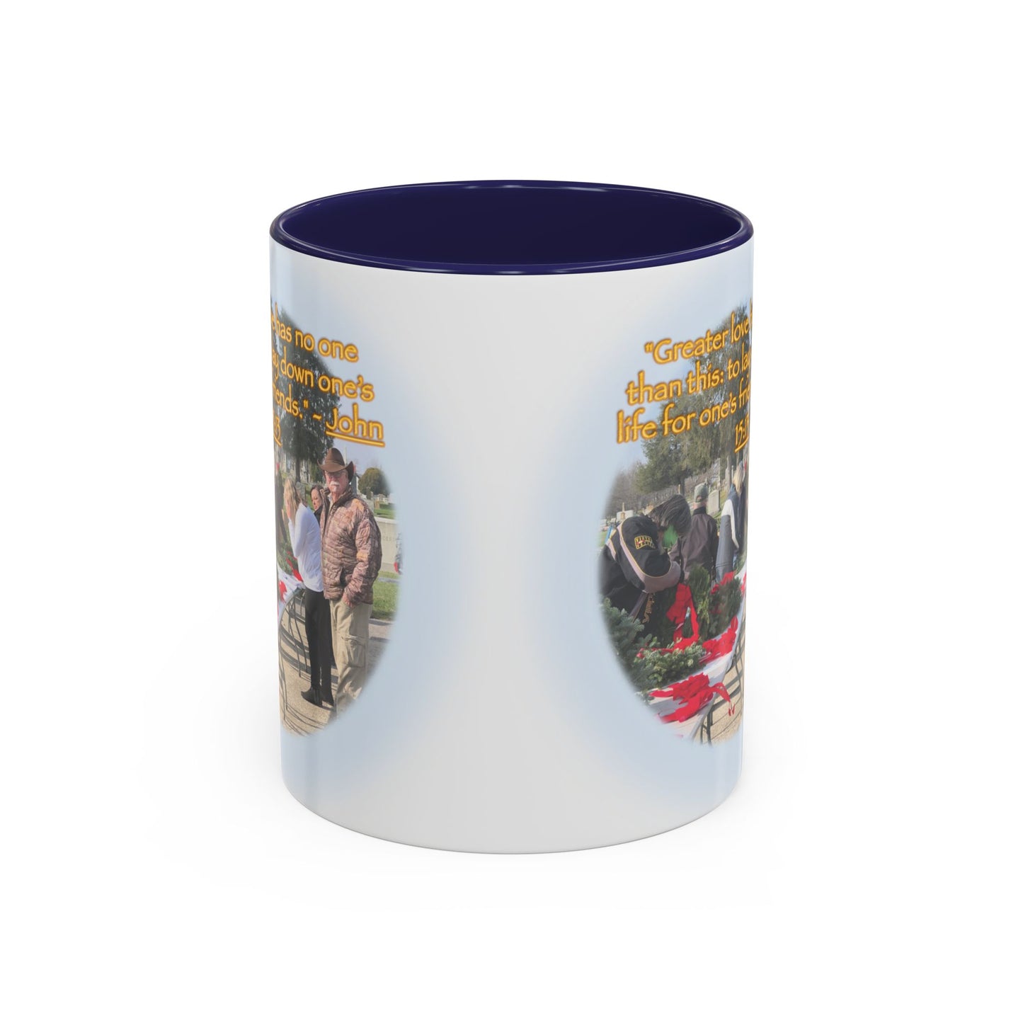 A Angel Feather Original "Hero's - Greater Love" Accent Coffee Mug, 11oz