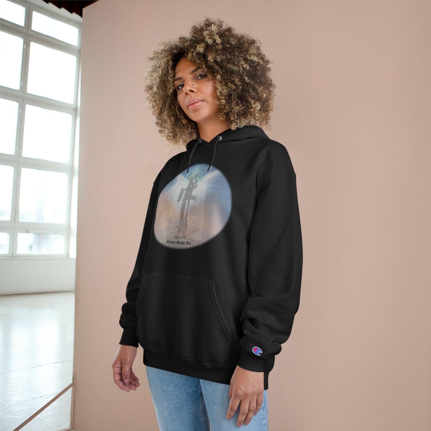Our Heroes Collection " Heroes Never Die" - Champion Hoodie