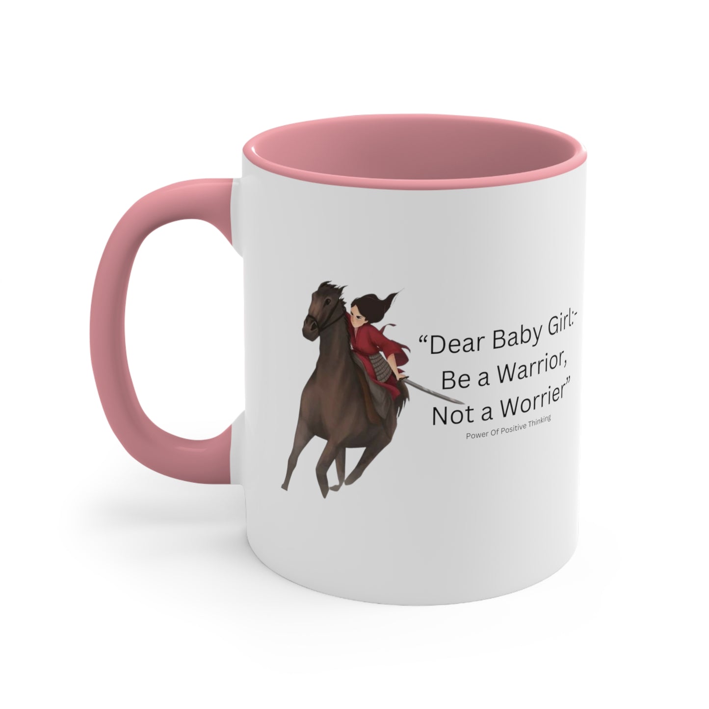 An Angel Feathers Original - Be a Warrior - Accent Coffee Mug, 11oz