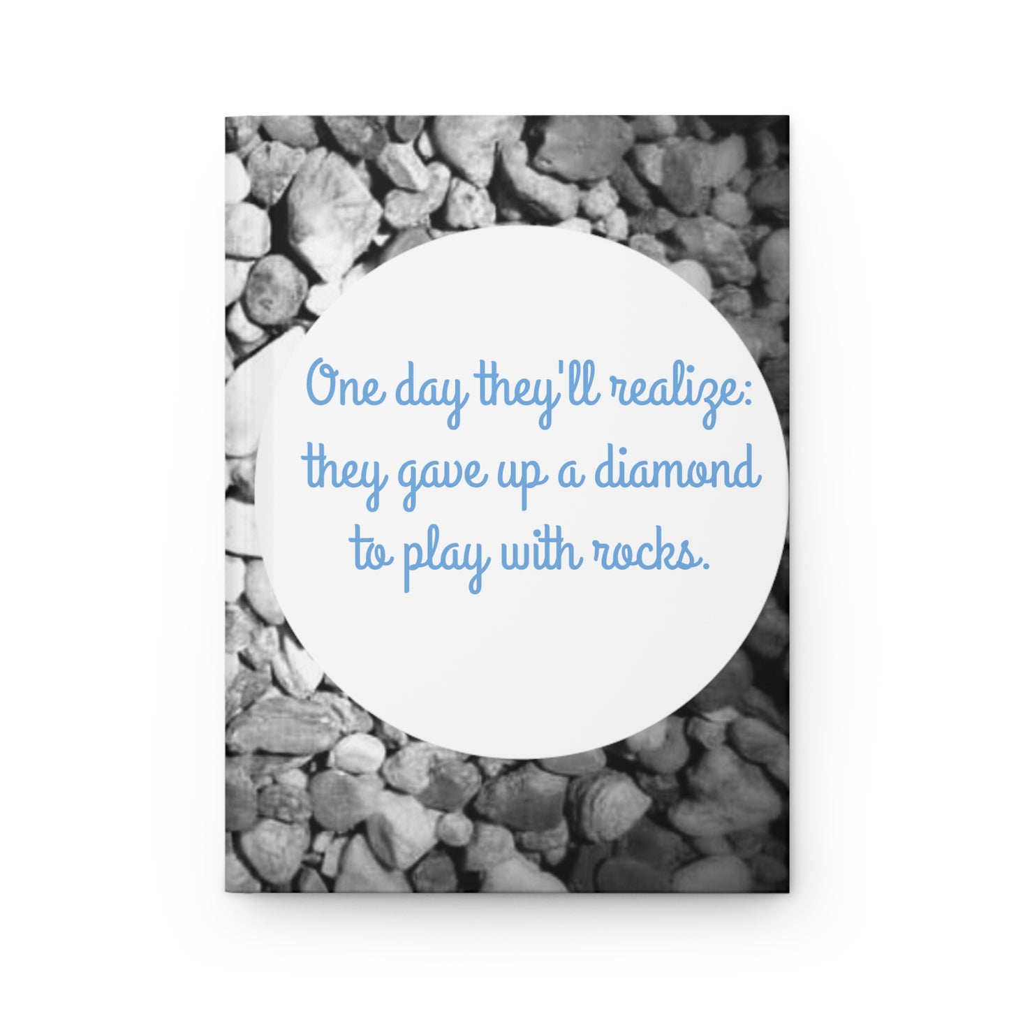 Diamonds & Rocks Hardcover Journal Matte- An Angel Feather Original Southern Sass Collection