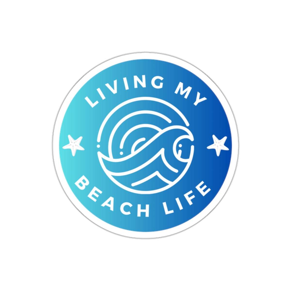 Living My Beach Life -Sticker