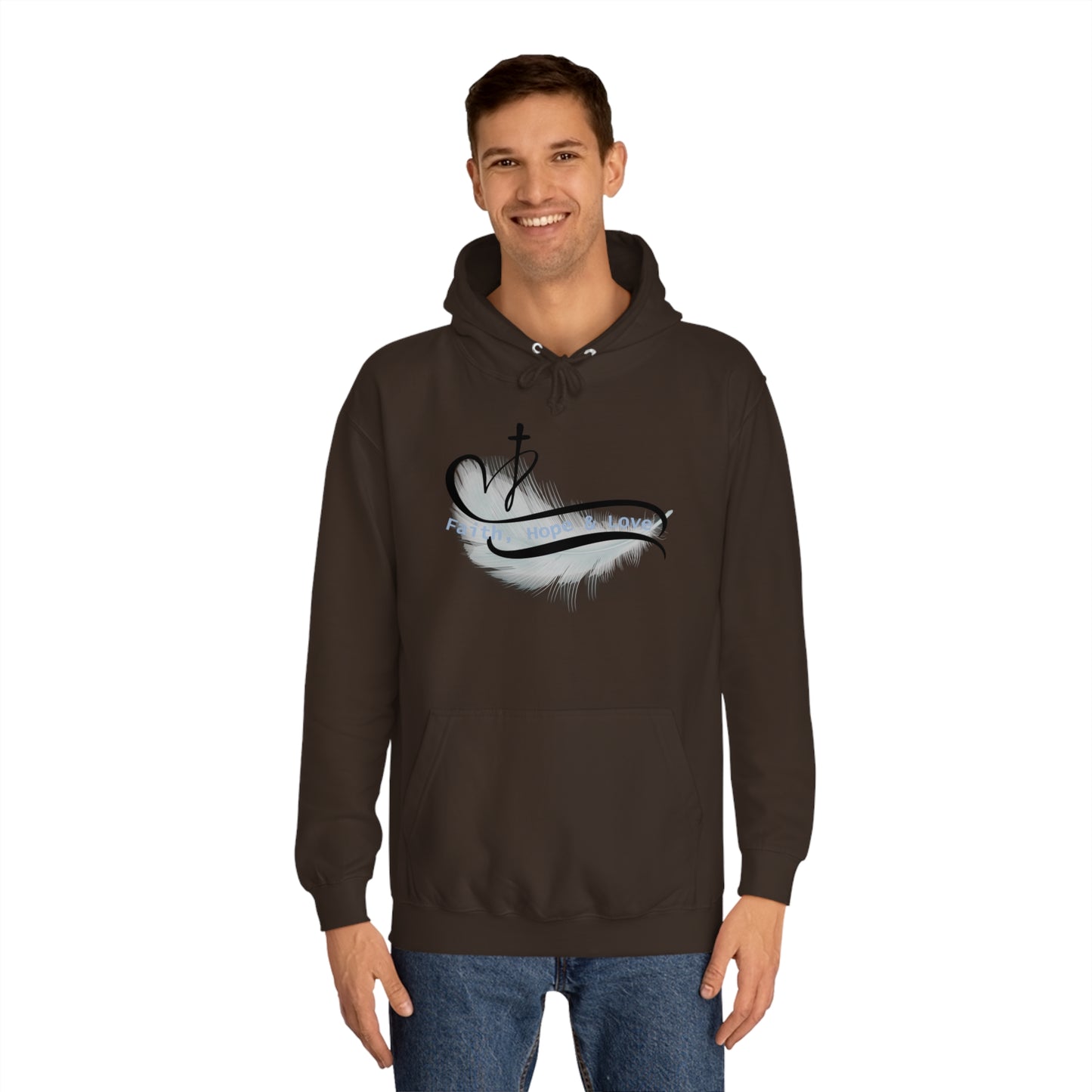 Our Southern Sass Collection - Faith Hope Love - College Hoodie