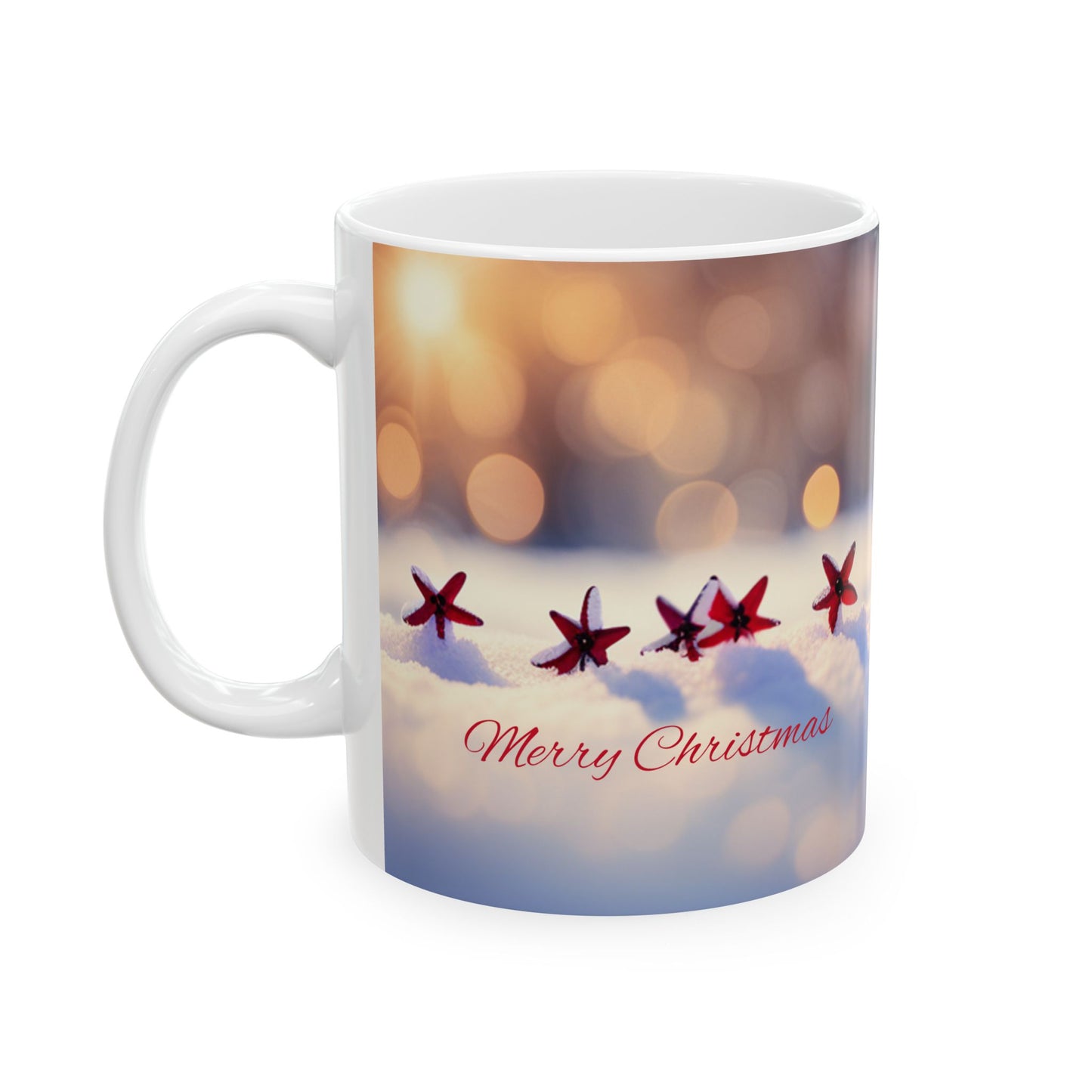 Heart warming Merry Christmas Ceramic Mug 11oz- An Angel Feathers Original, listed under their Southern Sass Collection