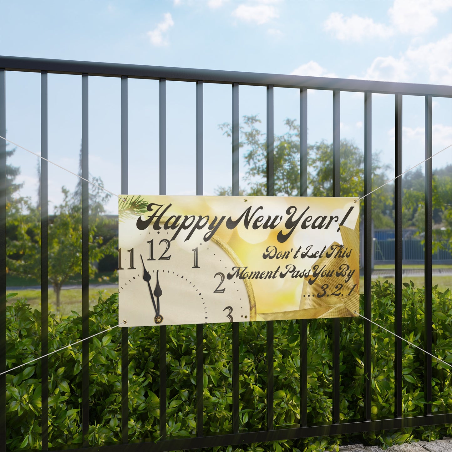 Our Southern Sass Collection - "Happy New Year Matte Banner"