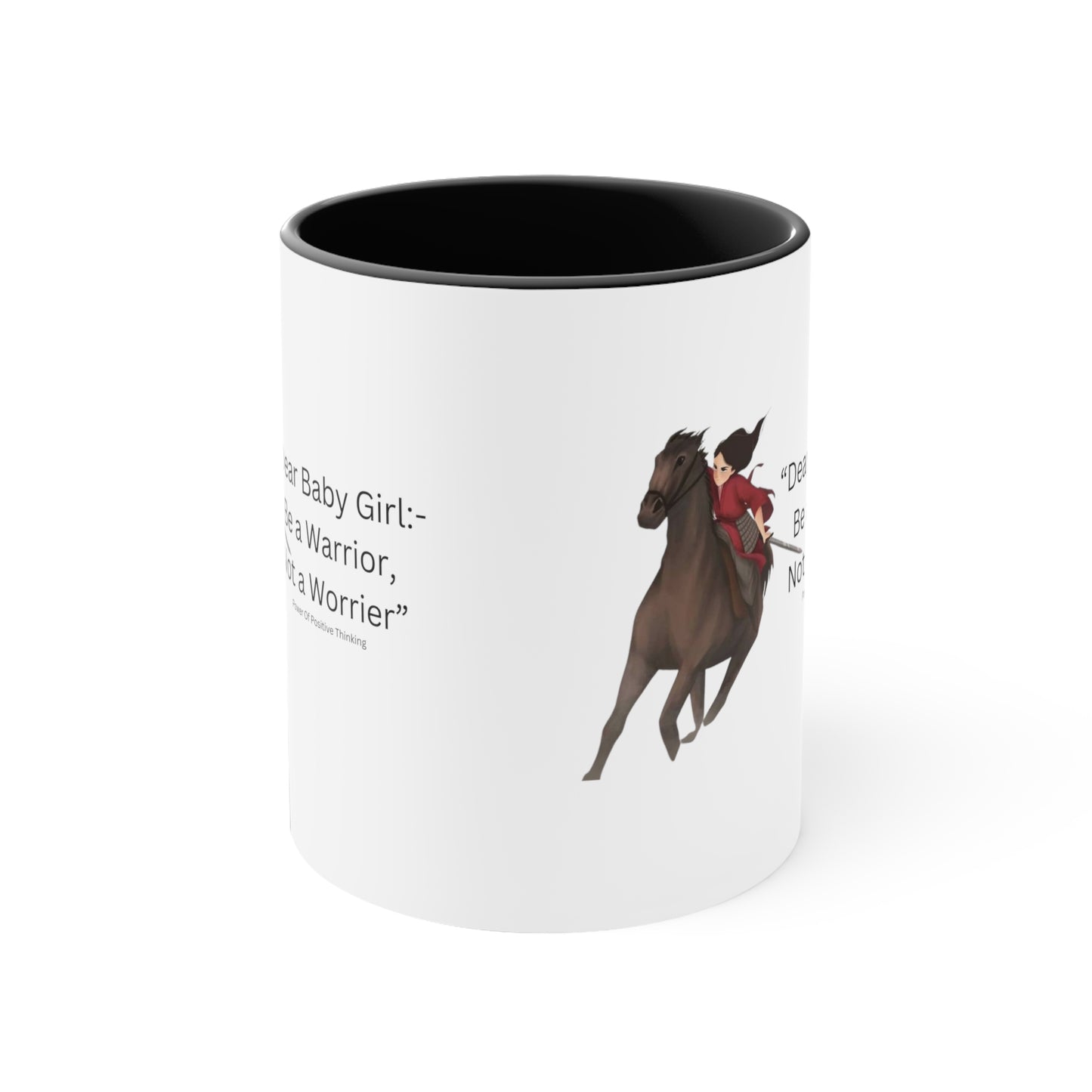 An Angel Feathers Original - Be a Warrior - Accent Coffee Mug, 11oz