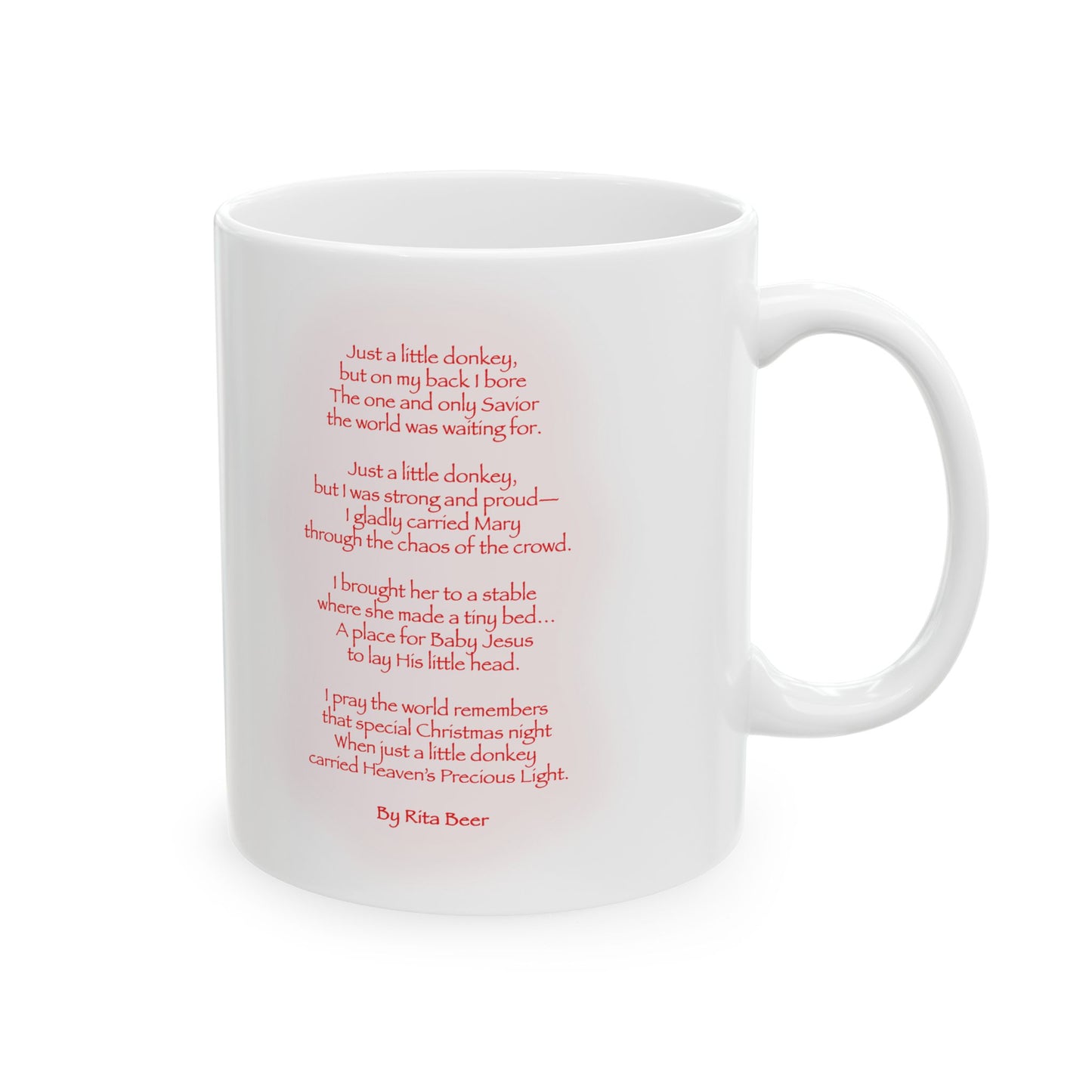 Angel Feathers Original Donkey Story Coffee Mug