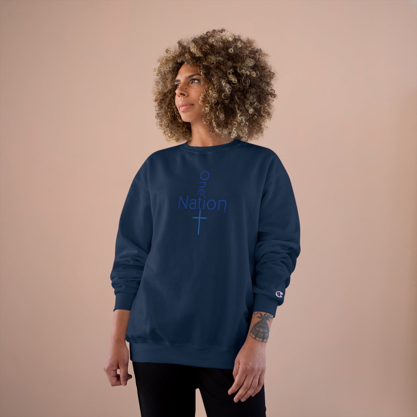 Our Heroes Collection. " One Nation "- Champion Sweatshirt