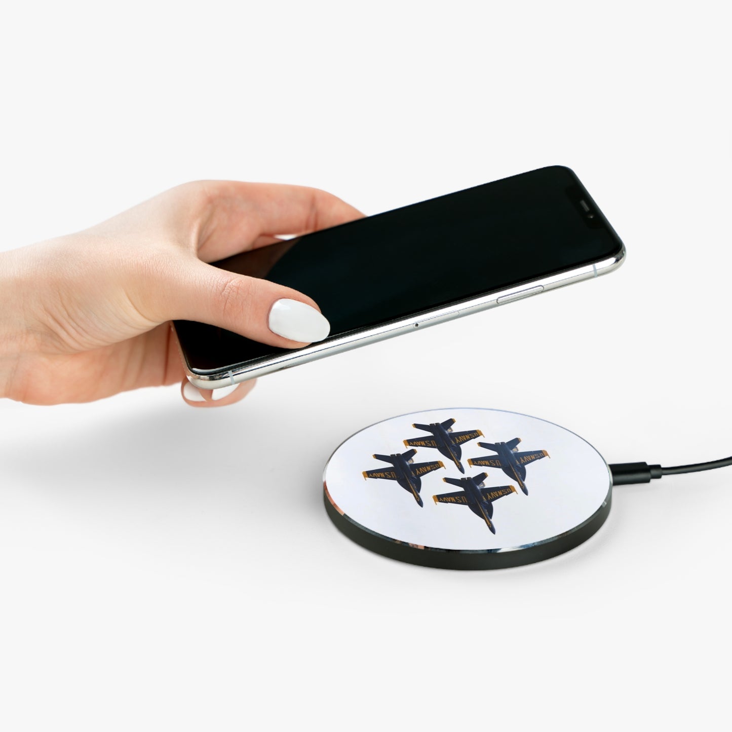 Blue Angels Formation Wireless Charger — Navy Jet Aviation Qi Charging Pad