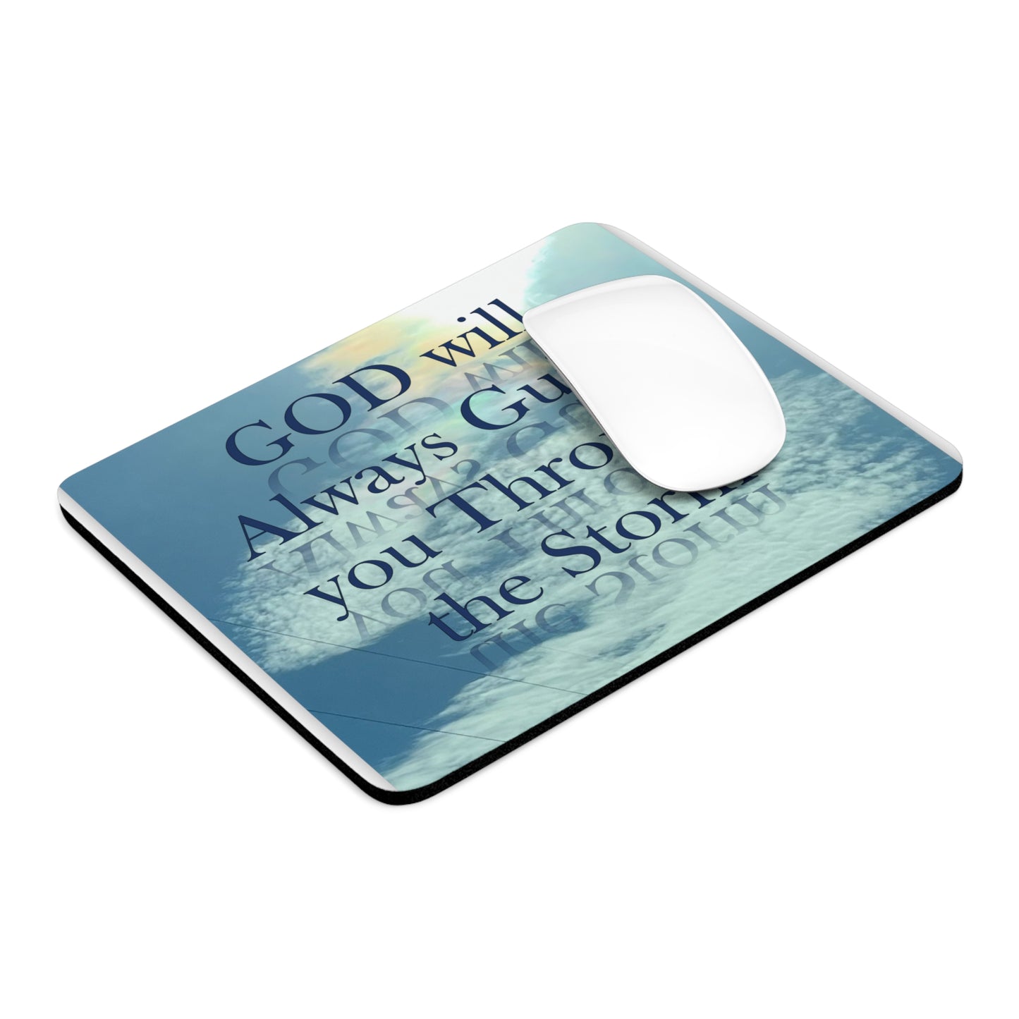 AN original artist production by Artist COG - "God thru the Storm" Mouse Pad