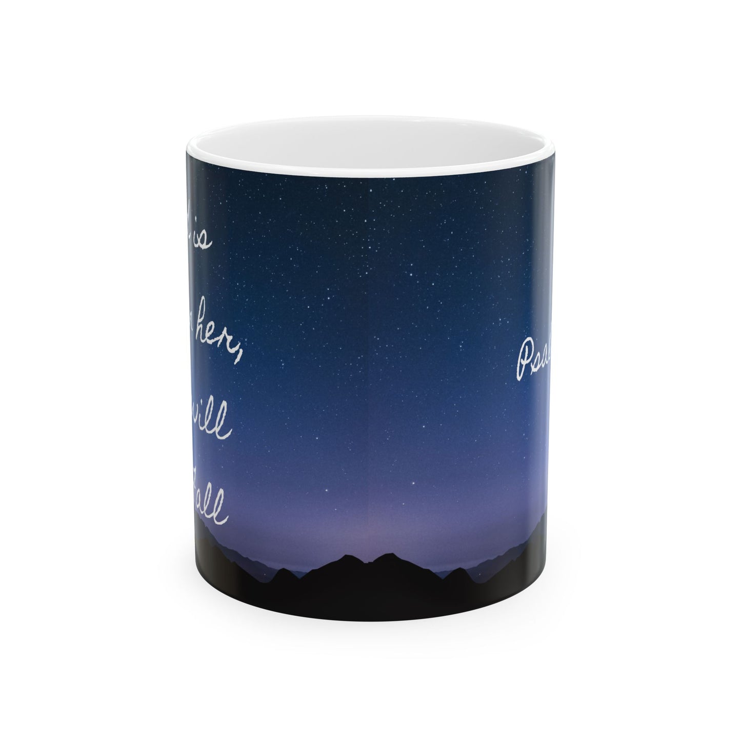 God is Within her, she will not fall Ceramic Mug, (11oz, 15oz)