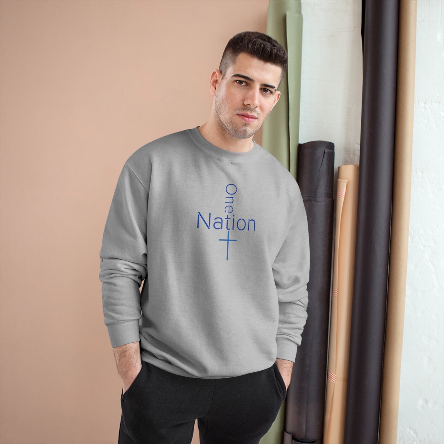 Our Heroes Collection. " One Nation "- Champion Sweatshirt