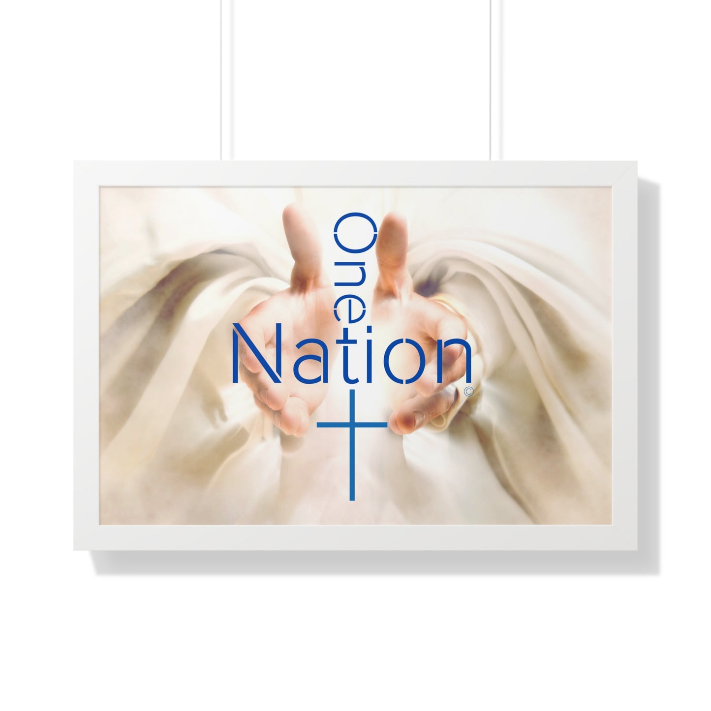 Our One Nation Collection - One Nation Under GOD - Framed Horizontal Poster