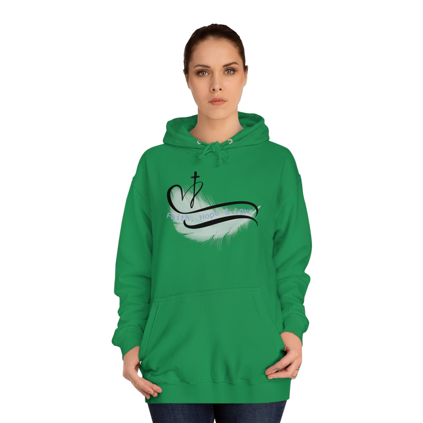 Our Southern Sass Collection - Faith Hope Love - College Hoodie