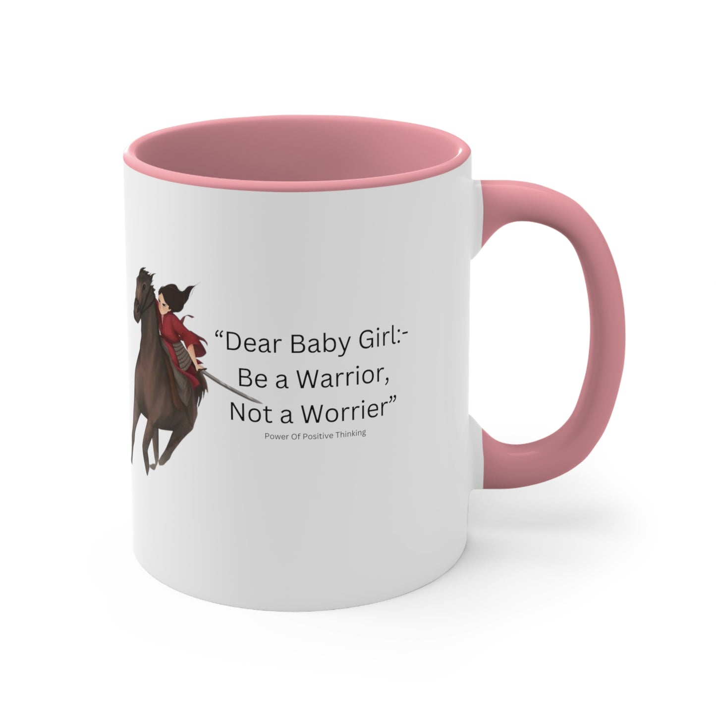 An Angel Feathers Original - Be a Warrior - Accent Coffee Mug, 11oz