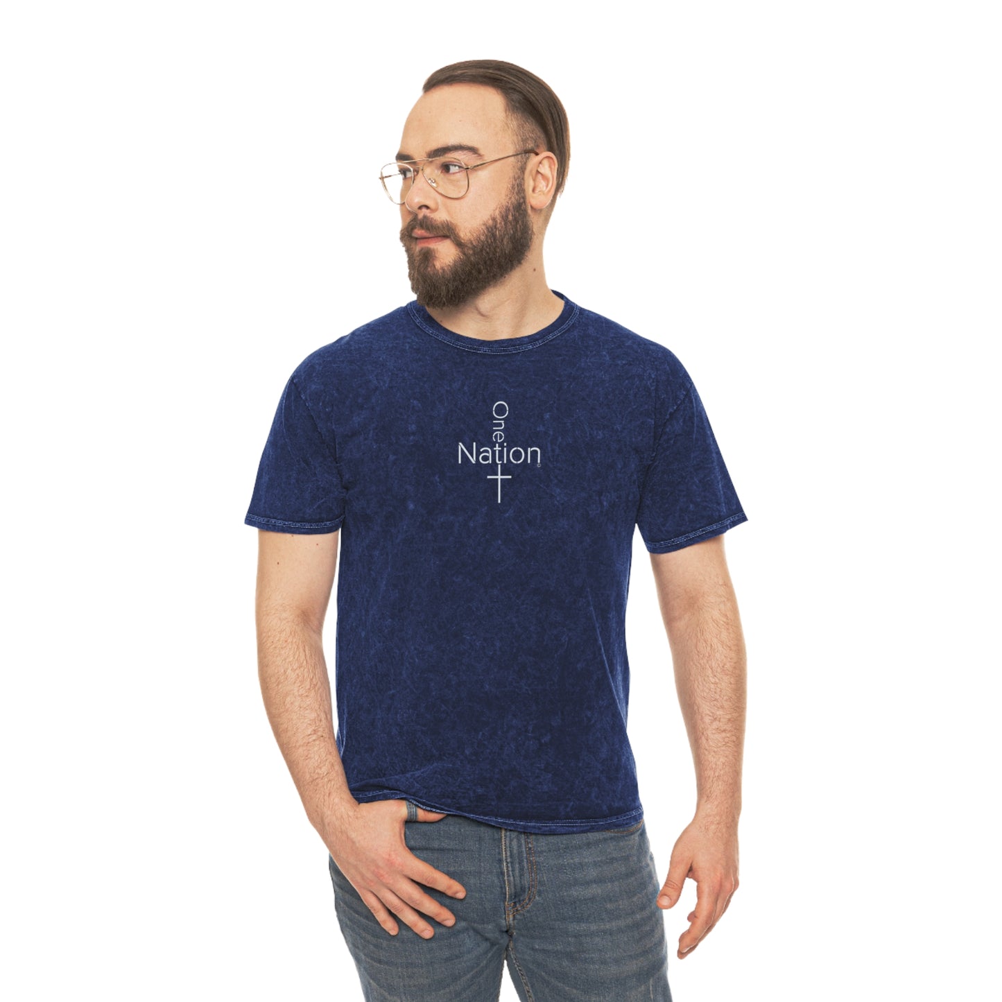 Our Heroes Collection - One Nation - Mineral Wash T-Shirt