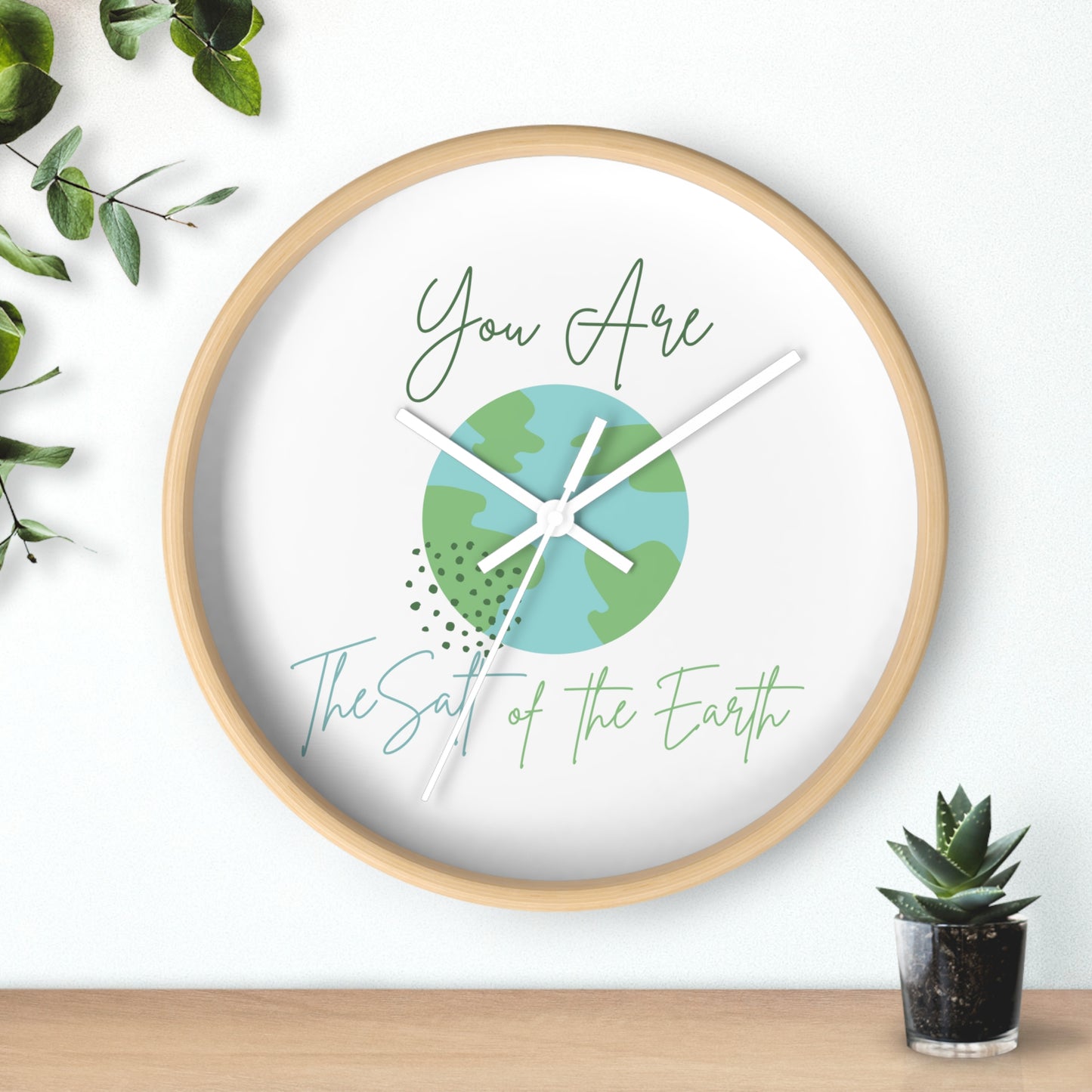 An Souther Sass original - Salt of the Earth - Wall Clock