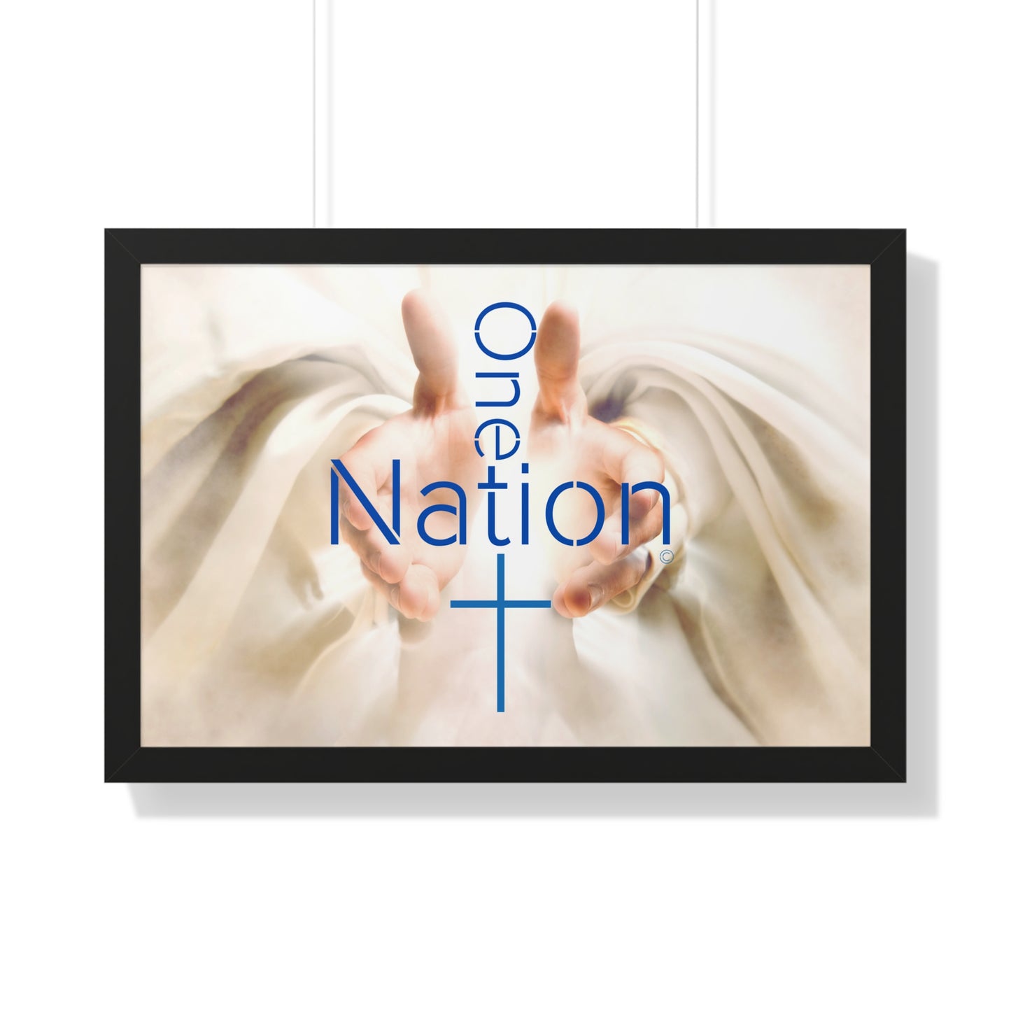 Our One Nation Collection - One Nation Under GOD - Framed Horizontal Poster