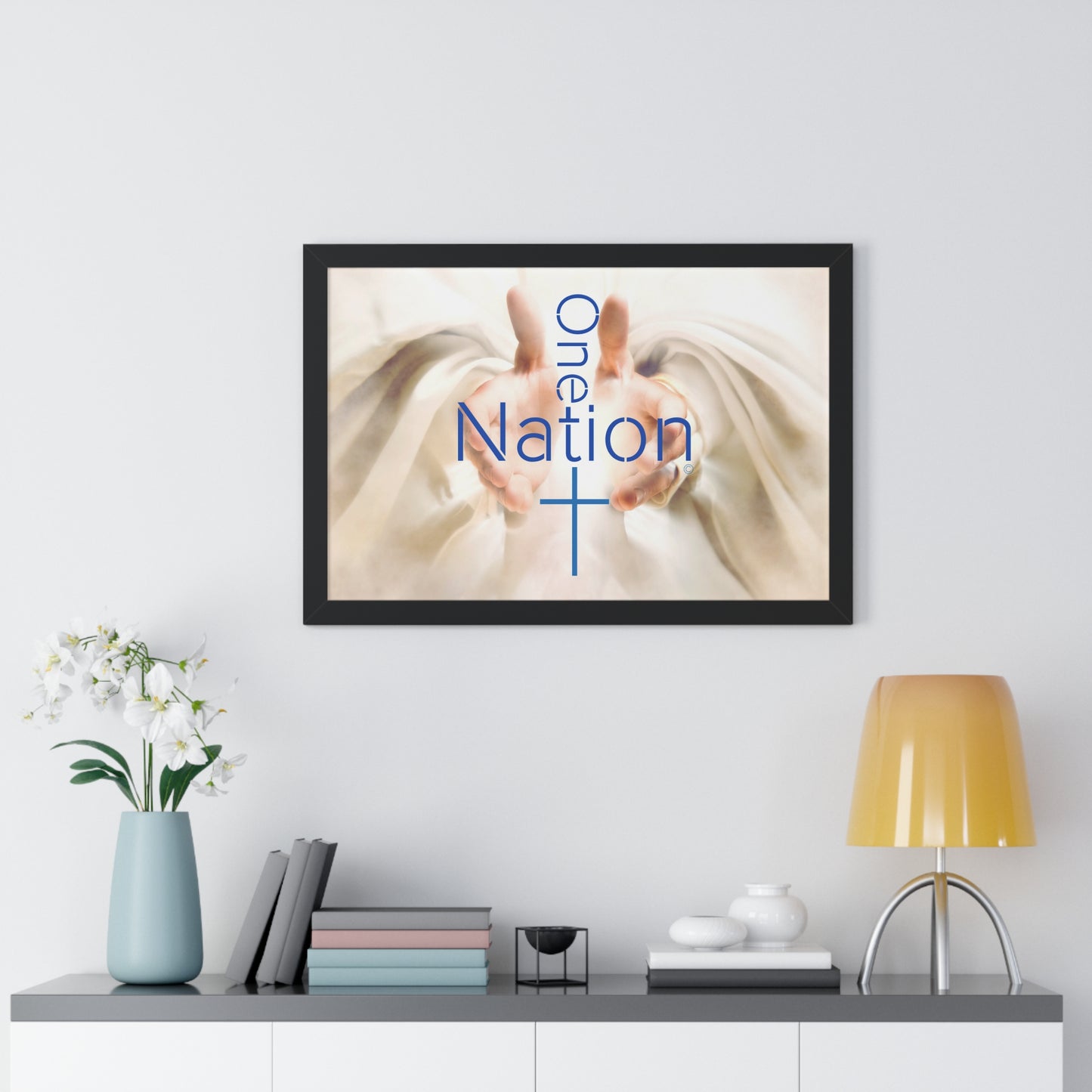 Our One Nation Collection - One Nation Under GOD - Framed Horizontal Poster