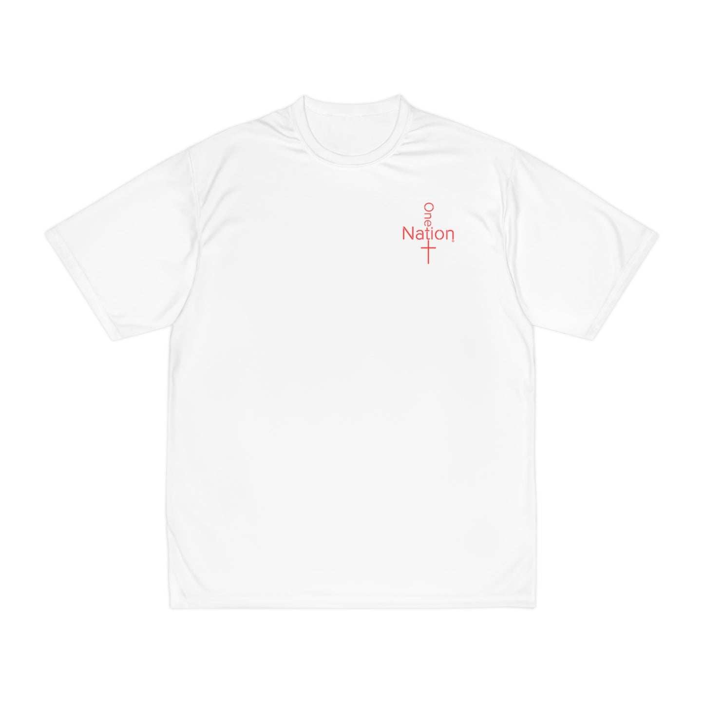 Our Heroes Collection - "One Nation" - Embroidered Men's Performance T-Shirt