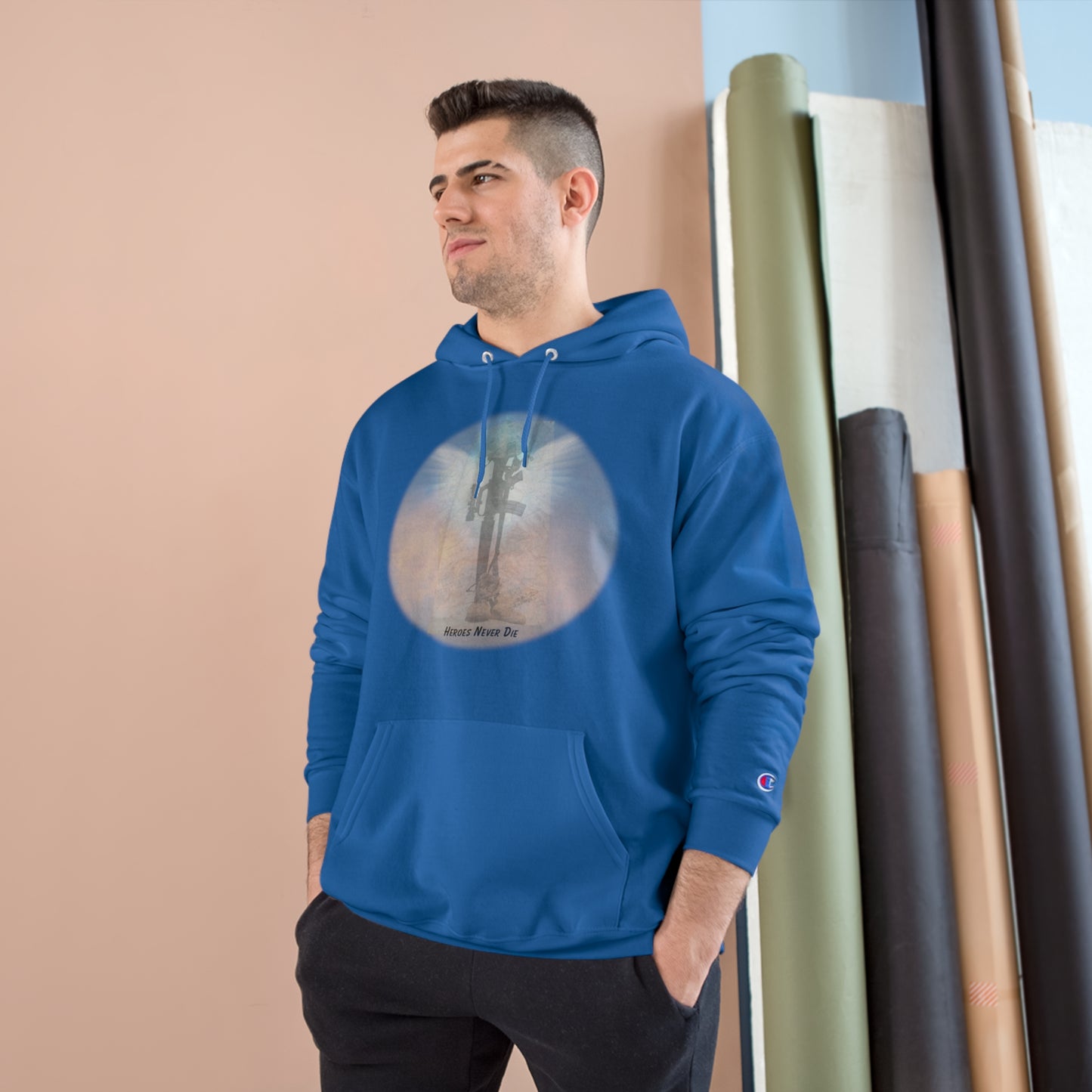Our Heroes Collection " Heroes Never Die" - Champion Hoodie