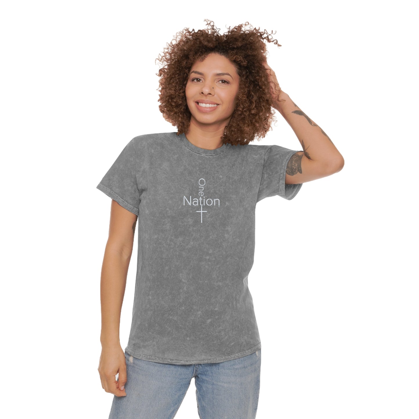 Our Heroes Collection - One Nation - Mineral Wash T-Shirt