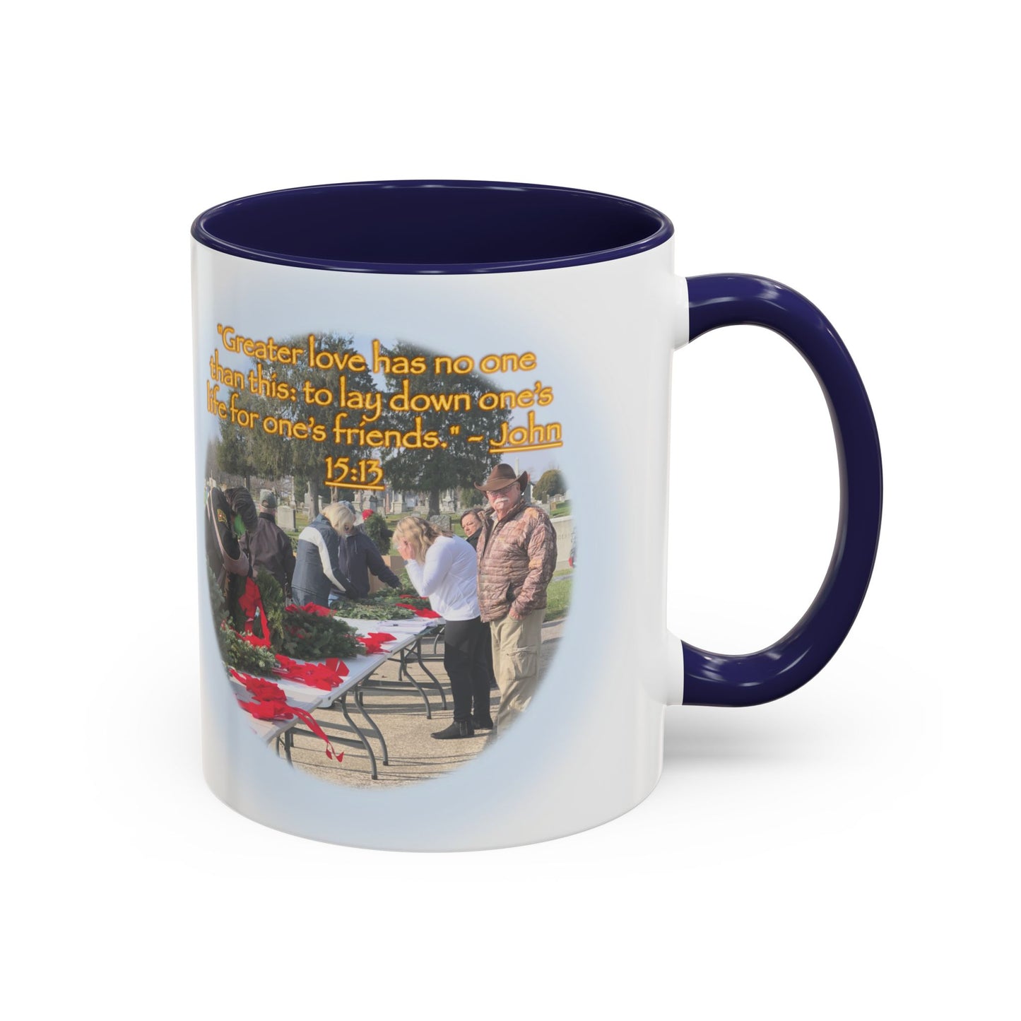 A Angel Feather Original "Hero's - Greater Love" Accent Coffee Mug, 11oz