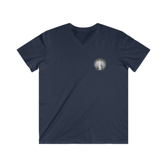 Our Hero's Collection - " ONe Nation Under God" - Men's Fitted V-Neck Short Sleeve Tee