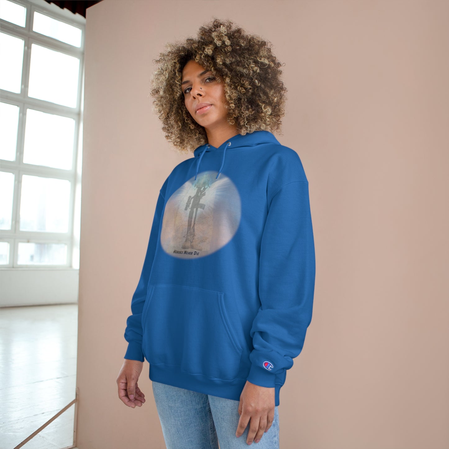 Our Heroes Collection " Heroes Never Die" - Champion Hoodie
