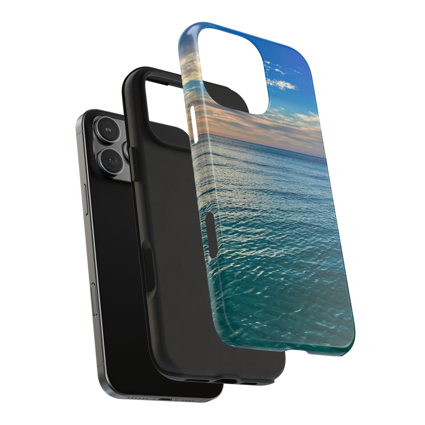 Coastal Waves Tough Phone Case — Beach Pier Sea Shore Protective Cover