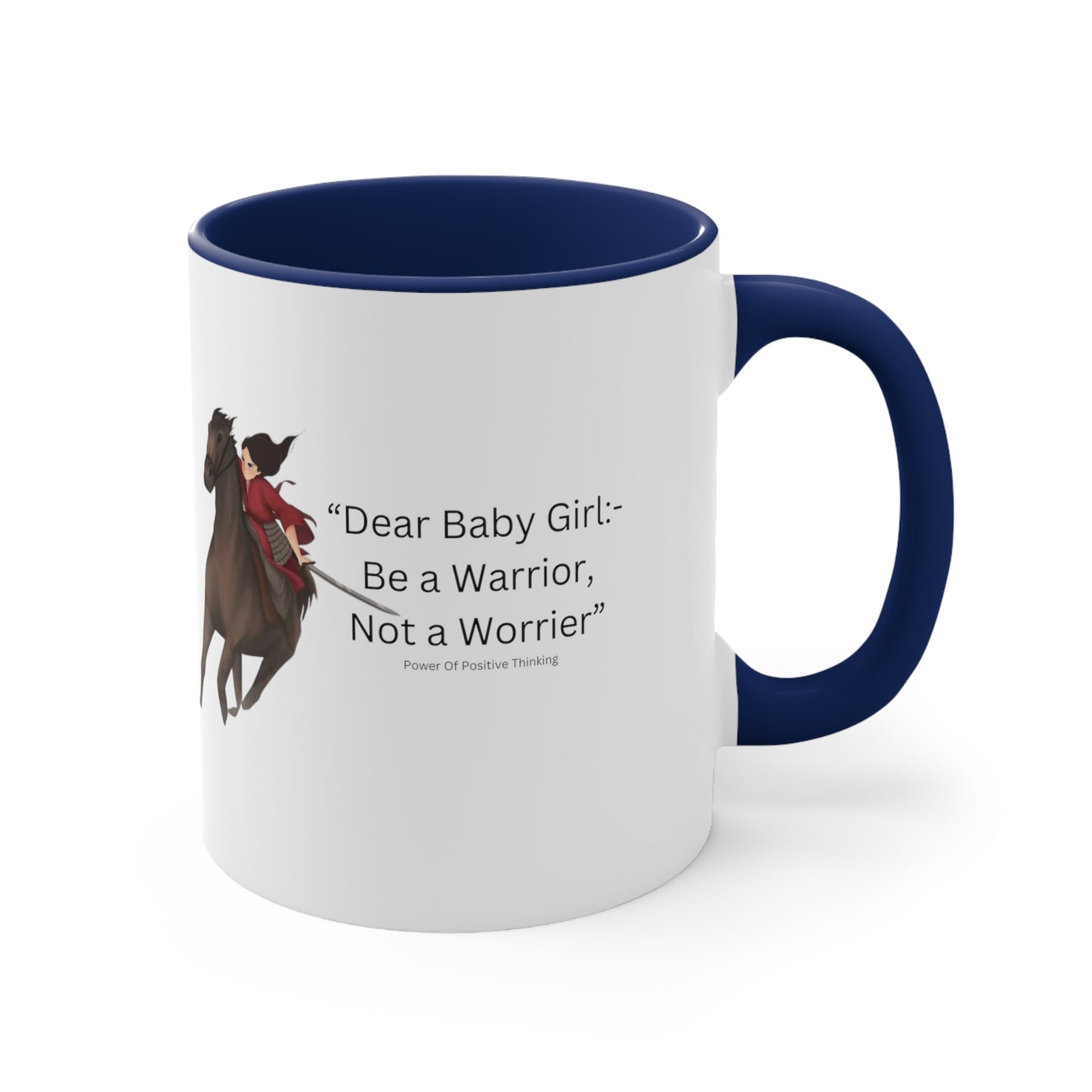 An Angel Feathers Original - Be a Warrior - Accent Coffee Mug, 11oz