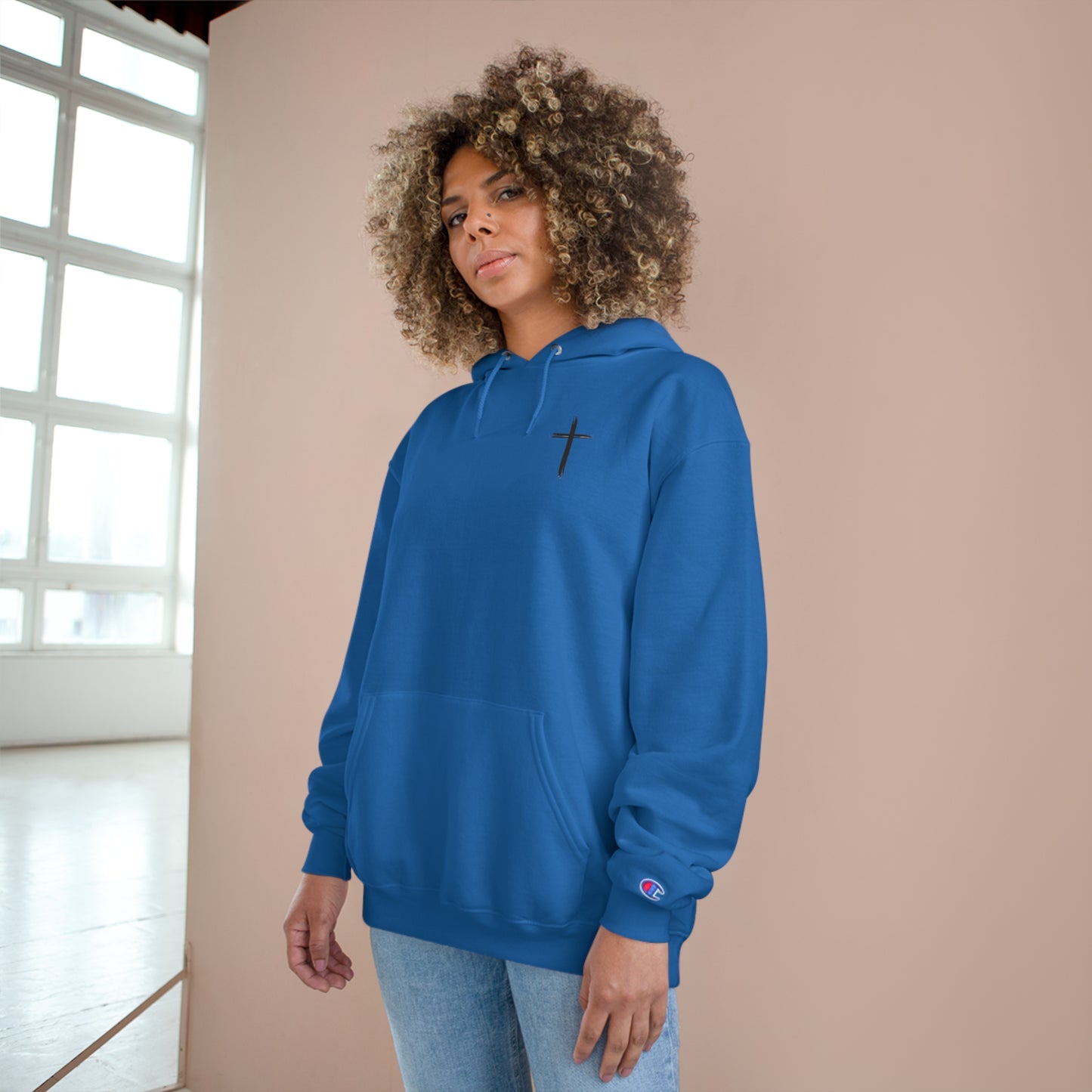 Our Southern Sass Collection - "Cross" - Champion Hoodie