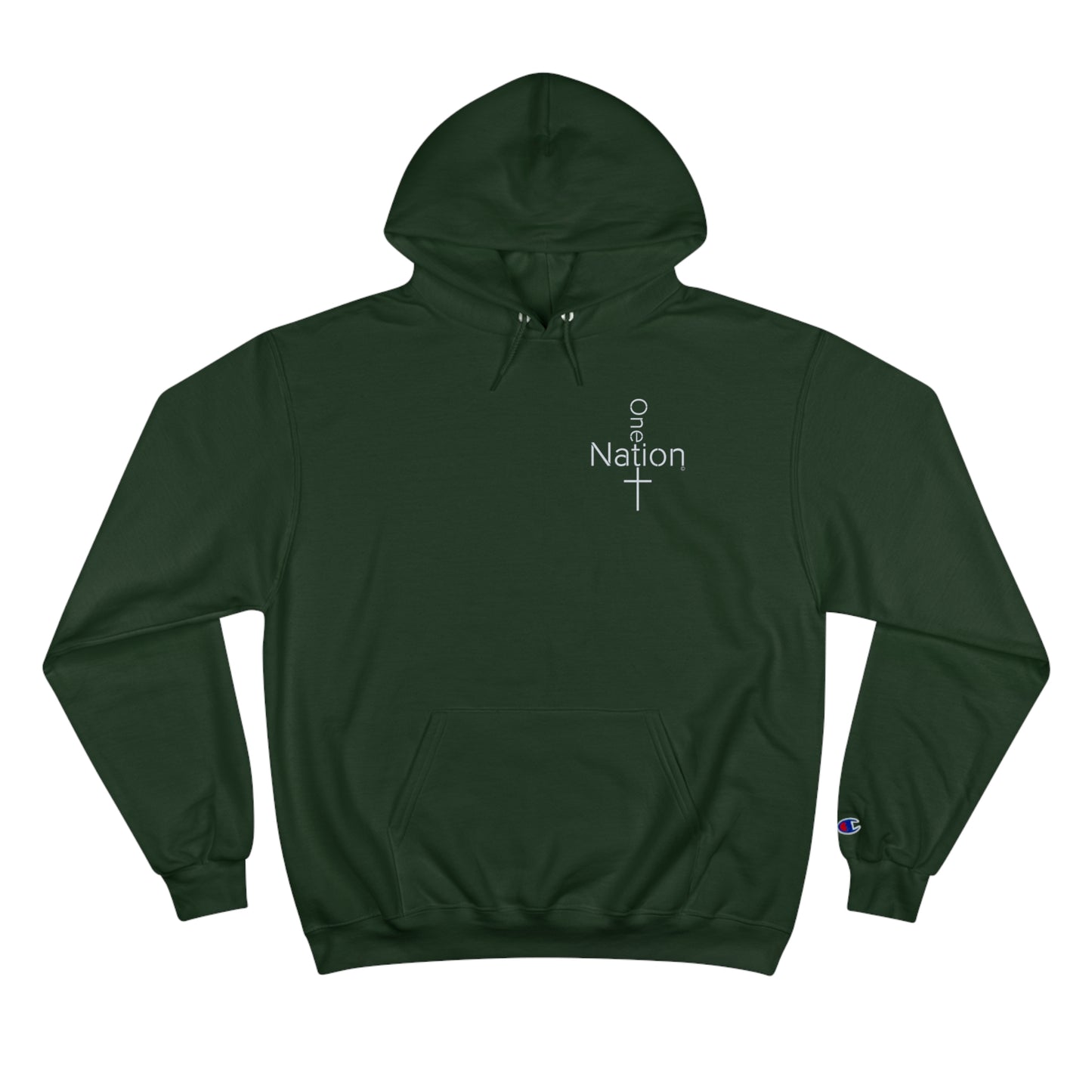 Our Heroes Collection - One Nation" - Embroidered Champion Hoodie