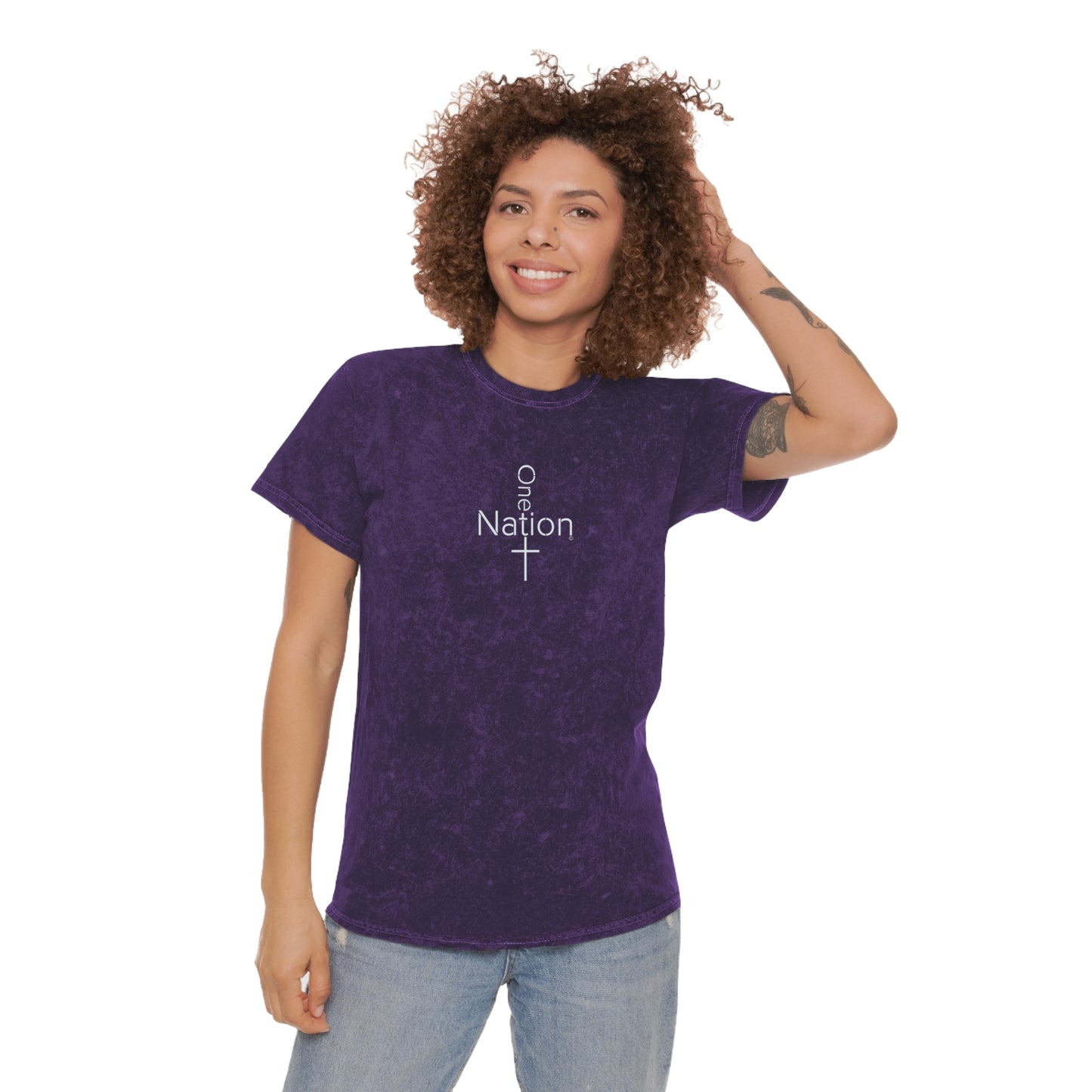 Our Heroes Collection - One Nation - Mineral Wash T-Shirt